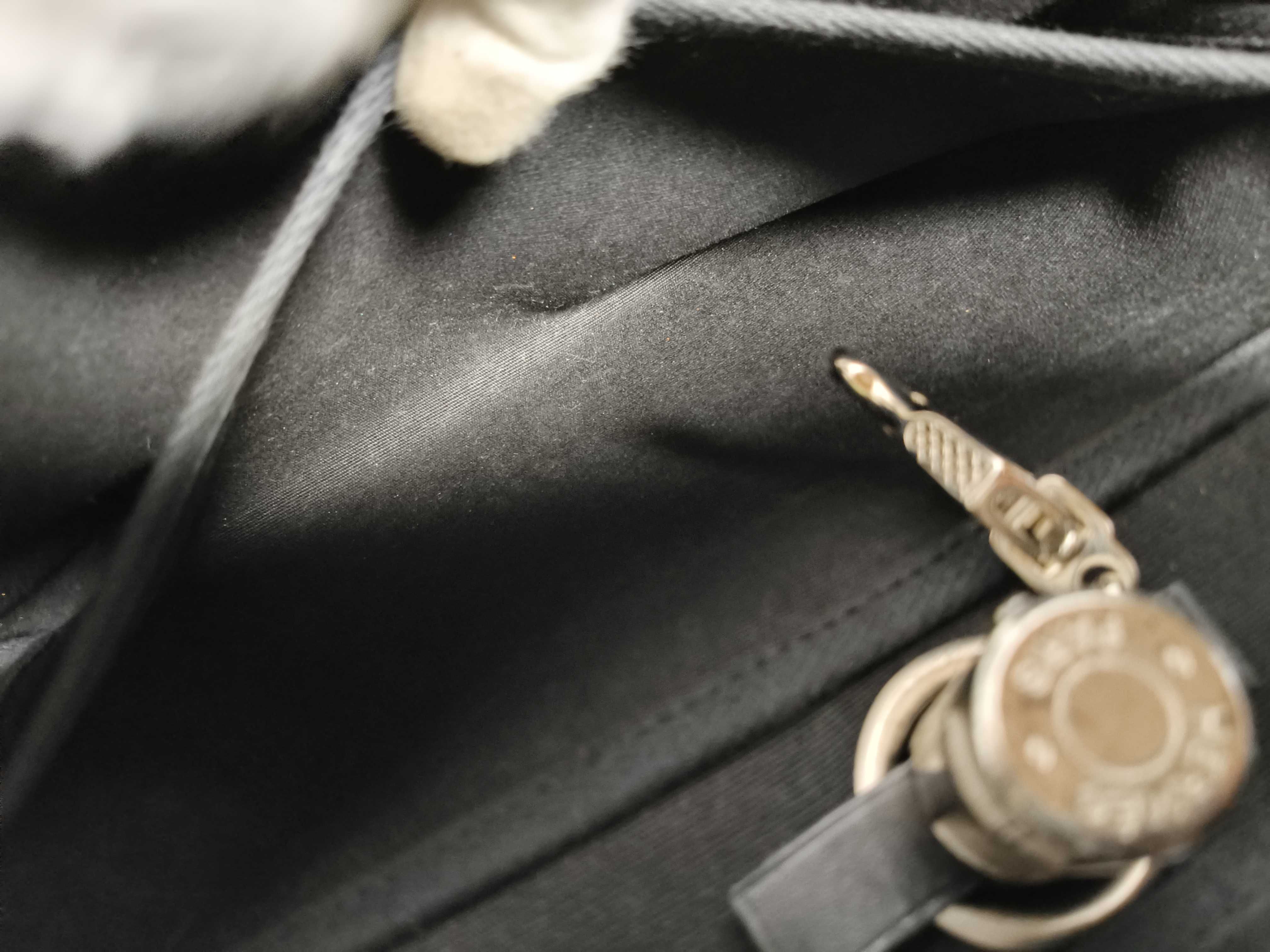 Herbag PM Toile Officier x Vache Hunter Black Silver Hardware D: 2000 Handbag — view 11