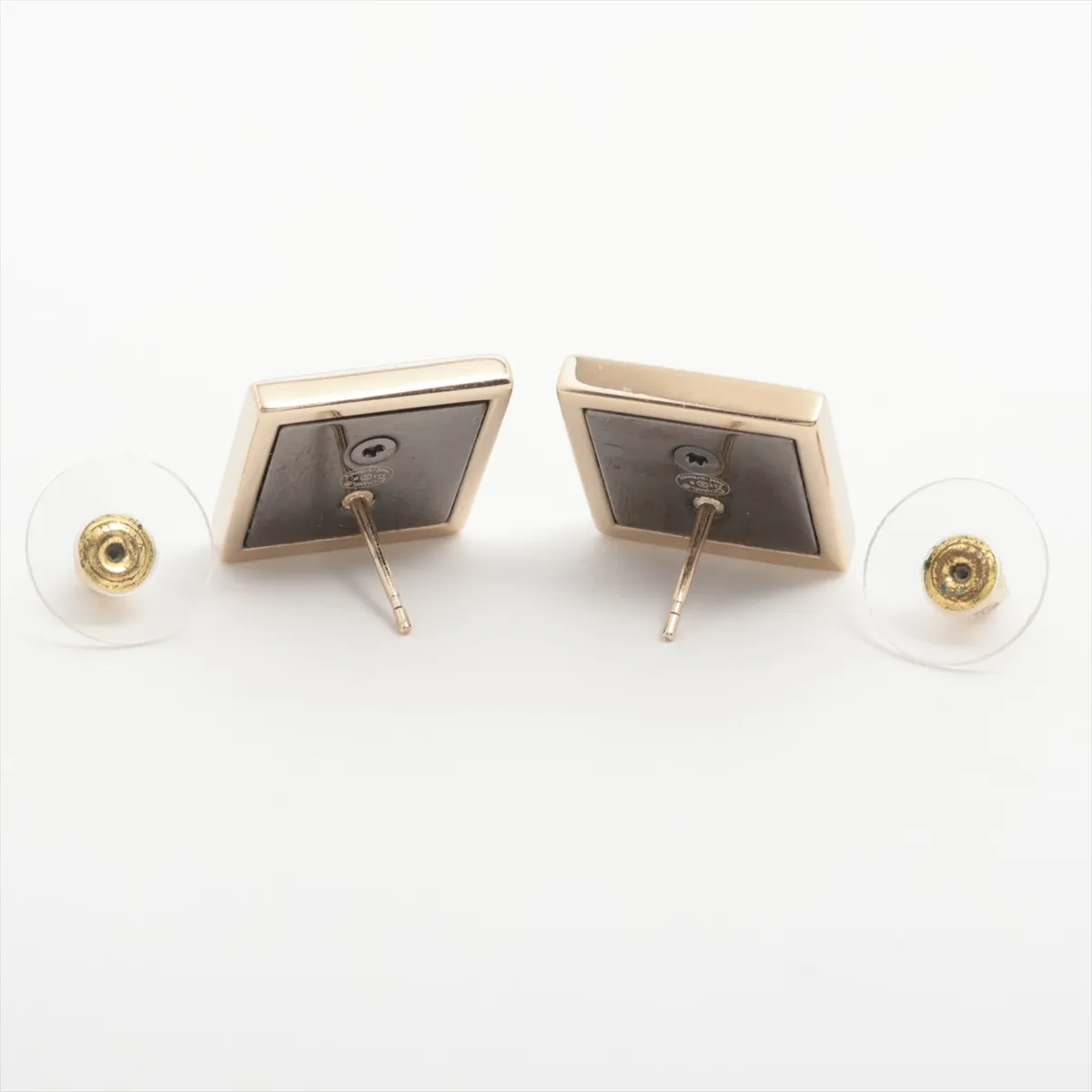 Coco Mark A23B Earrings (Pair) GP Gold. Shows signs of wear: — view 4