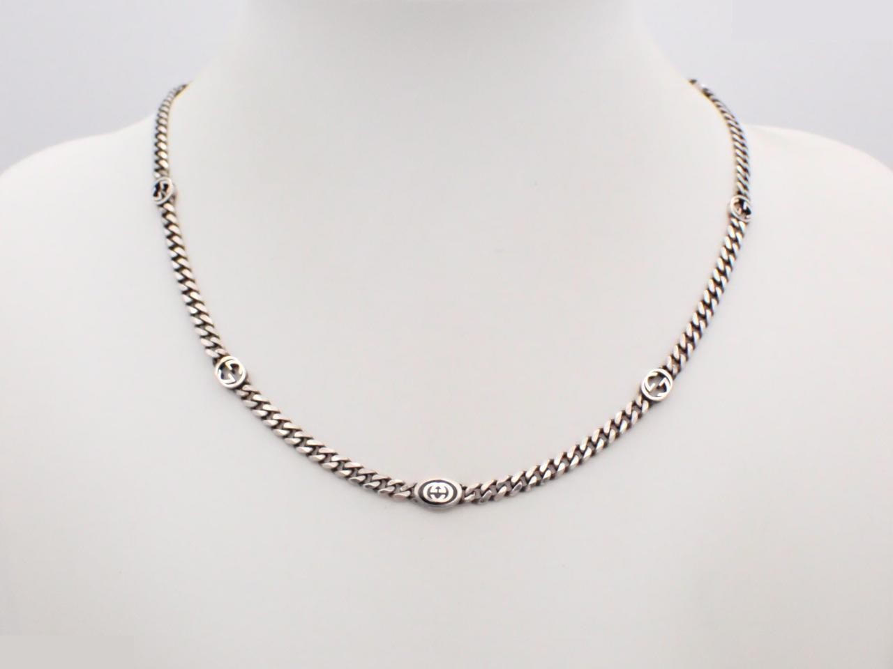 925 Interlocking Long Necklace, 21g, Neck circumference approx. 49cm — view 3