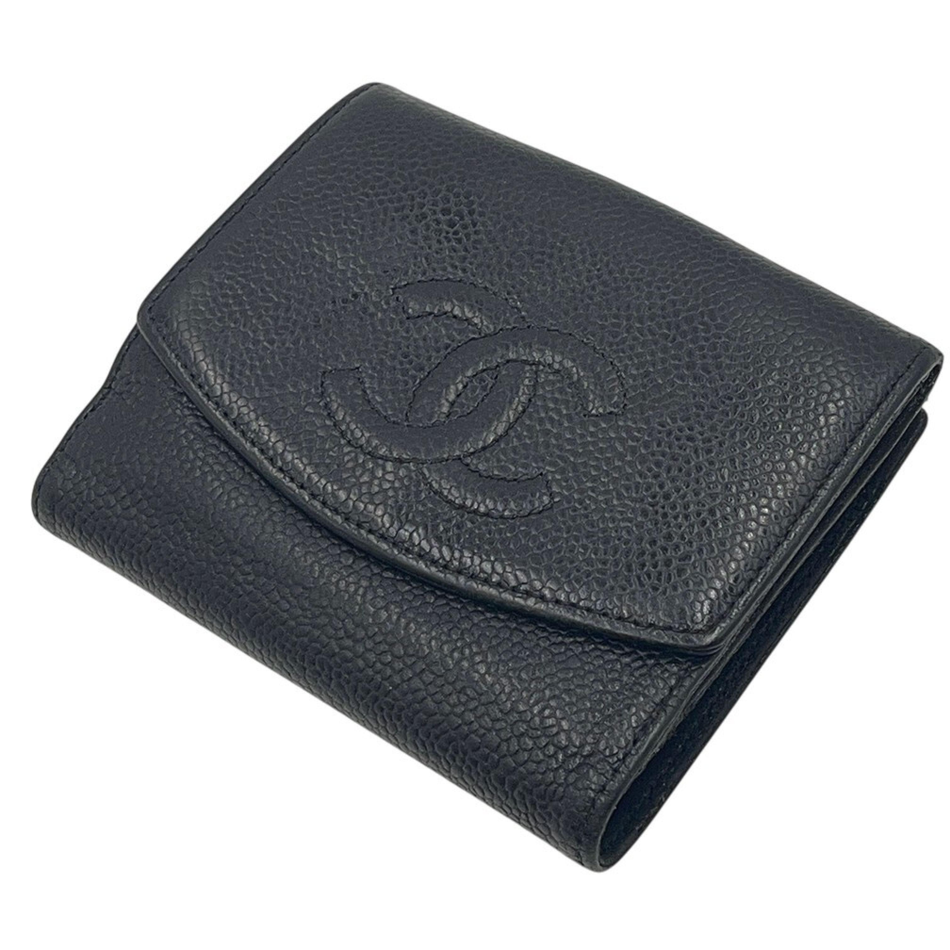 Caviar Skin Bifold Coco Mark No. 13 Wallet — view 2