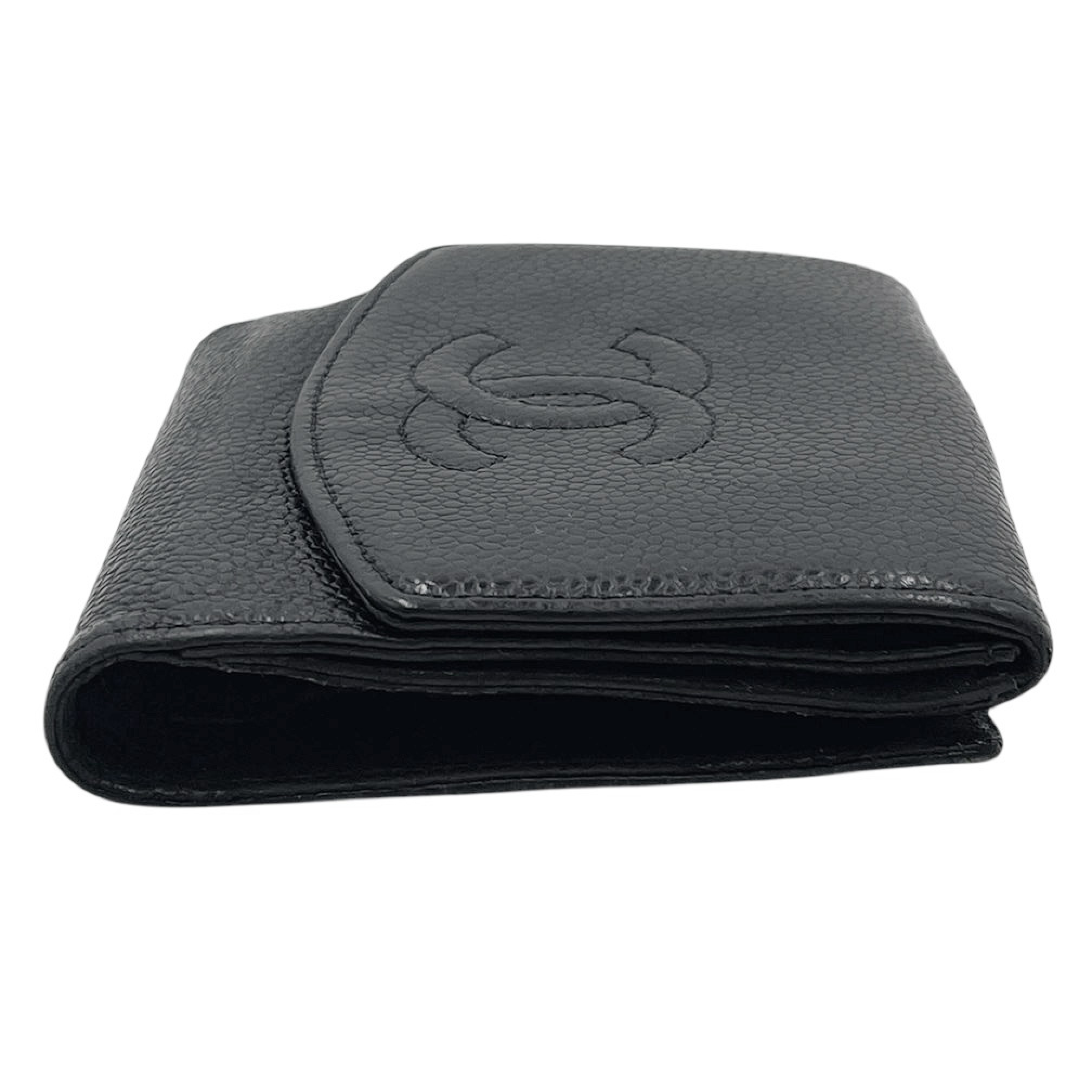 Caviar Skin Bifold Coco Mark No. 13 Wallet — view 3