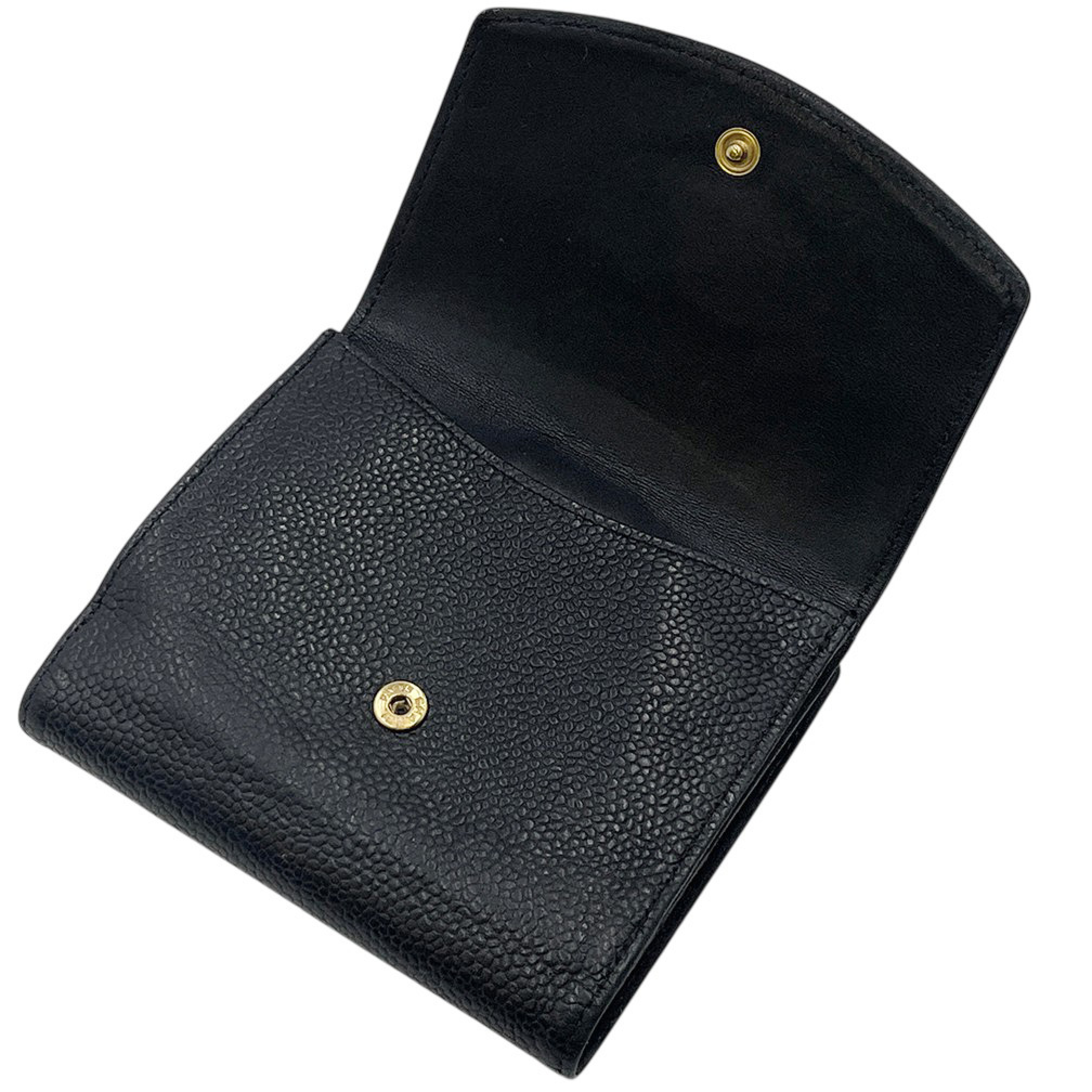Caviar Skin Bifold Coco Mark No. 13 Wallet — view 5