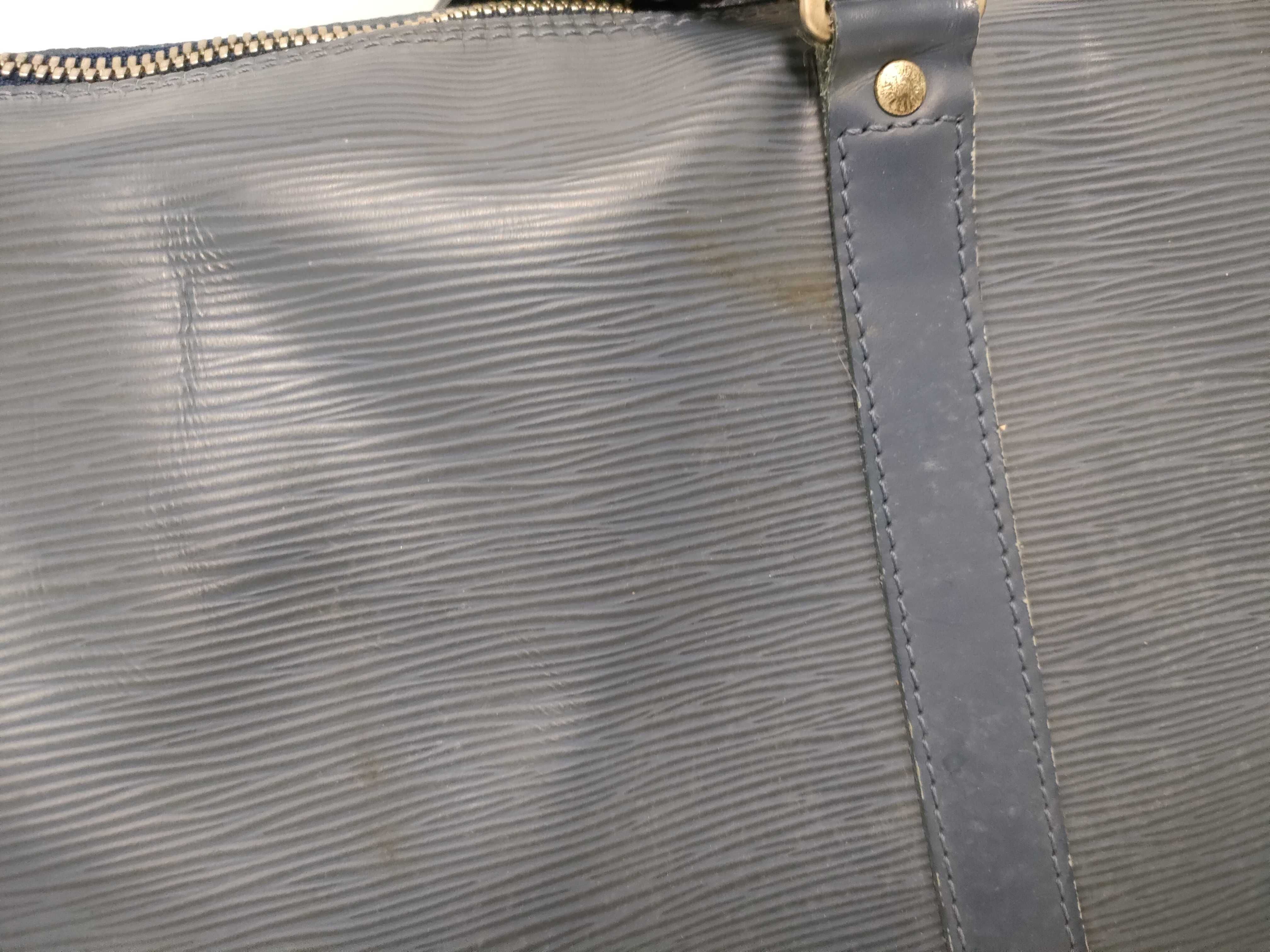 Epi Leather Keepall 45 Boston Bag (Toledo Blue) — view 3