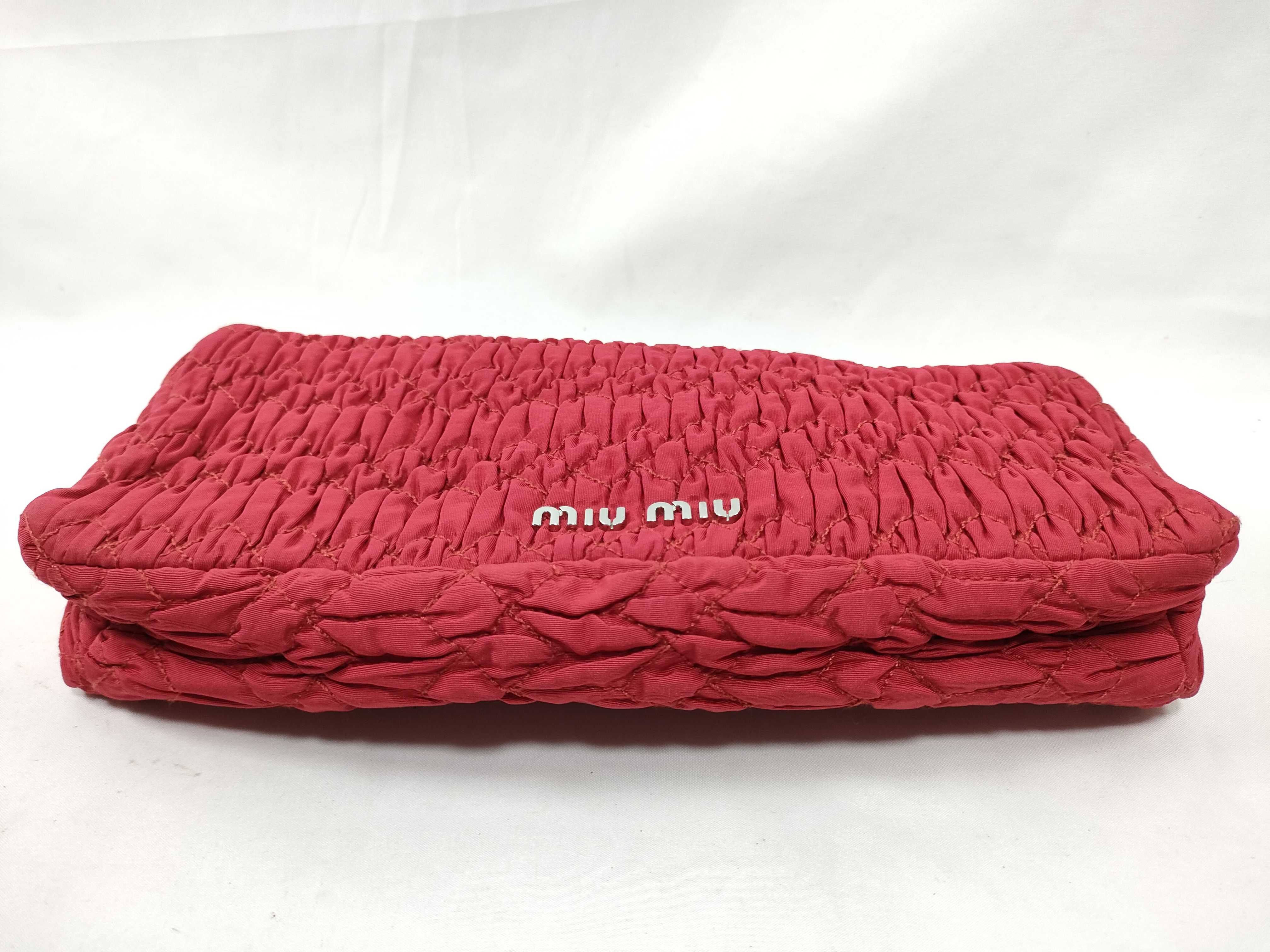 Matelassé Nappa Crystal Bijou Shoulder Bag Handbag Red Shoulder Bag — view 3
