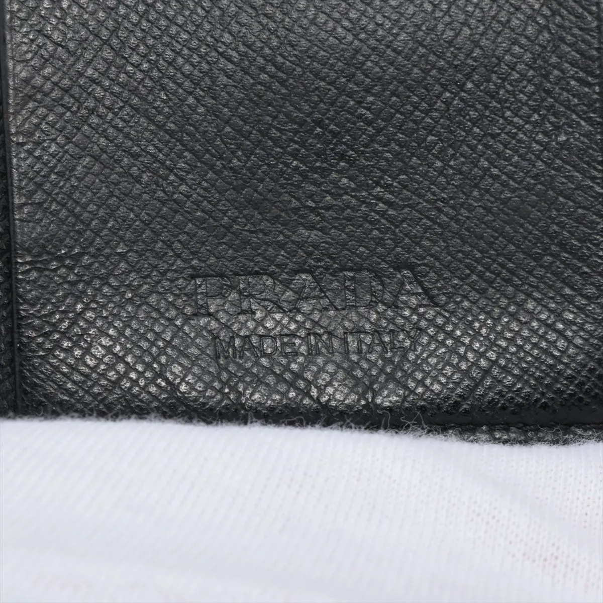 saffiano leather key case black — view 6