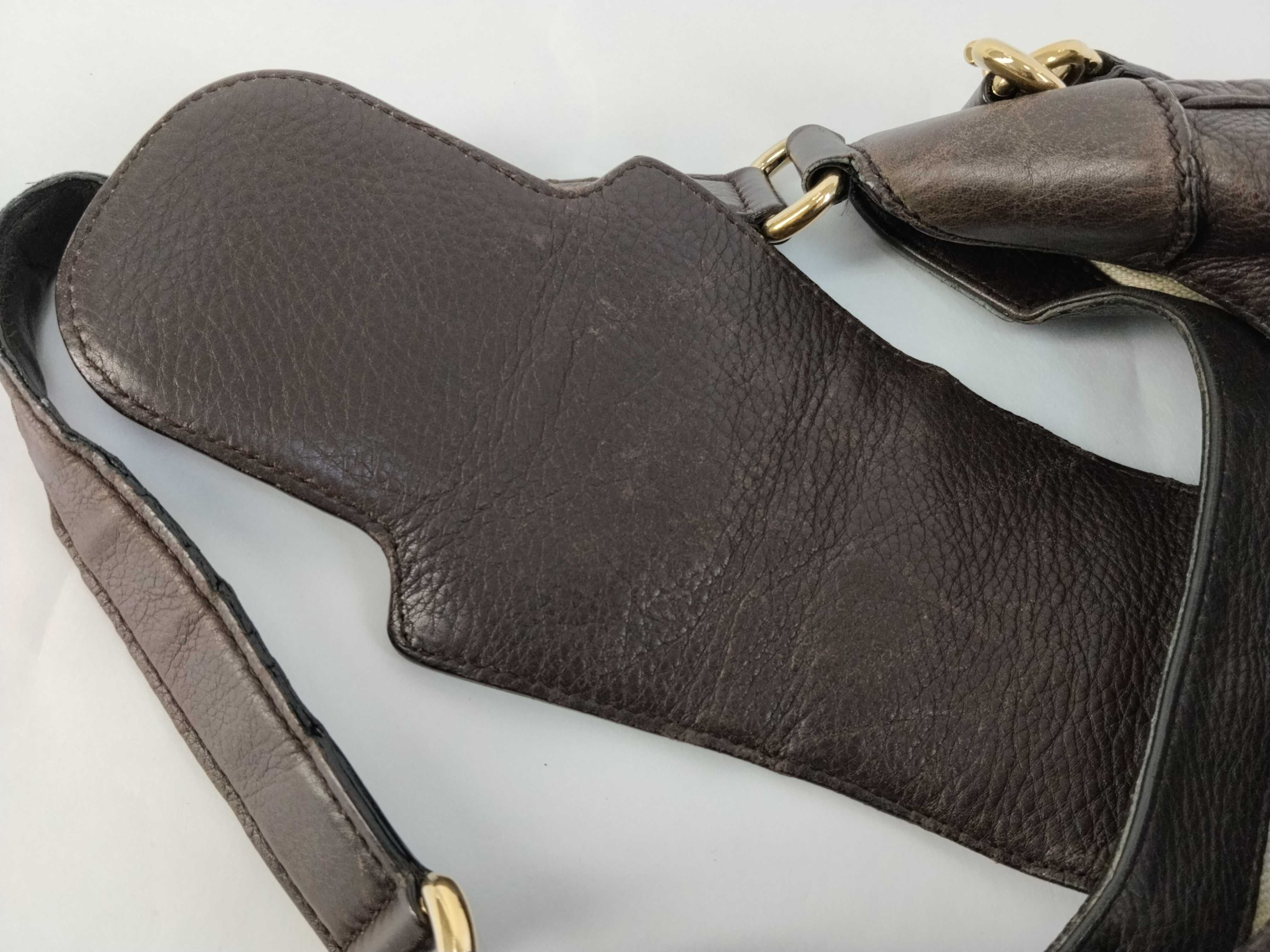 Leather Horsebit Shoulder Bag — view 11