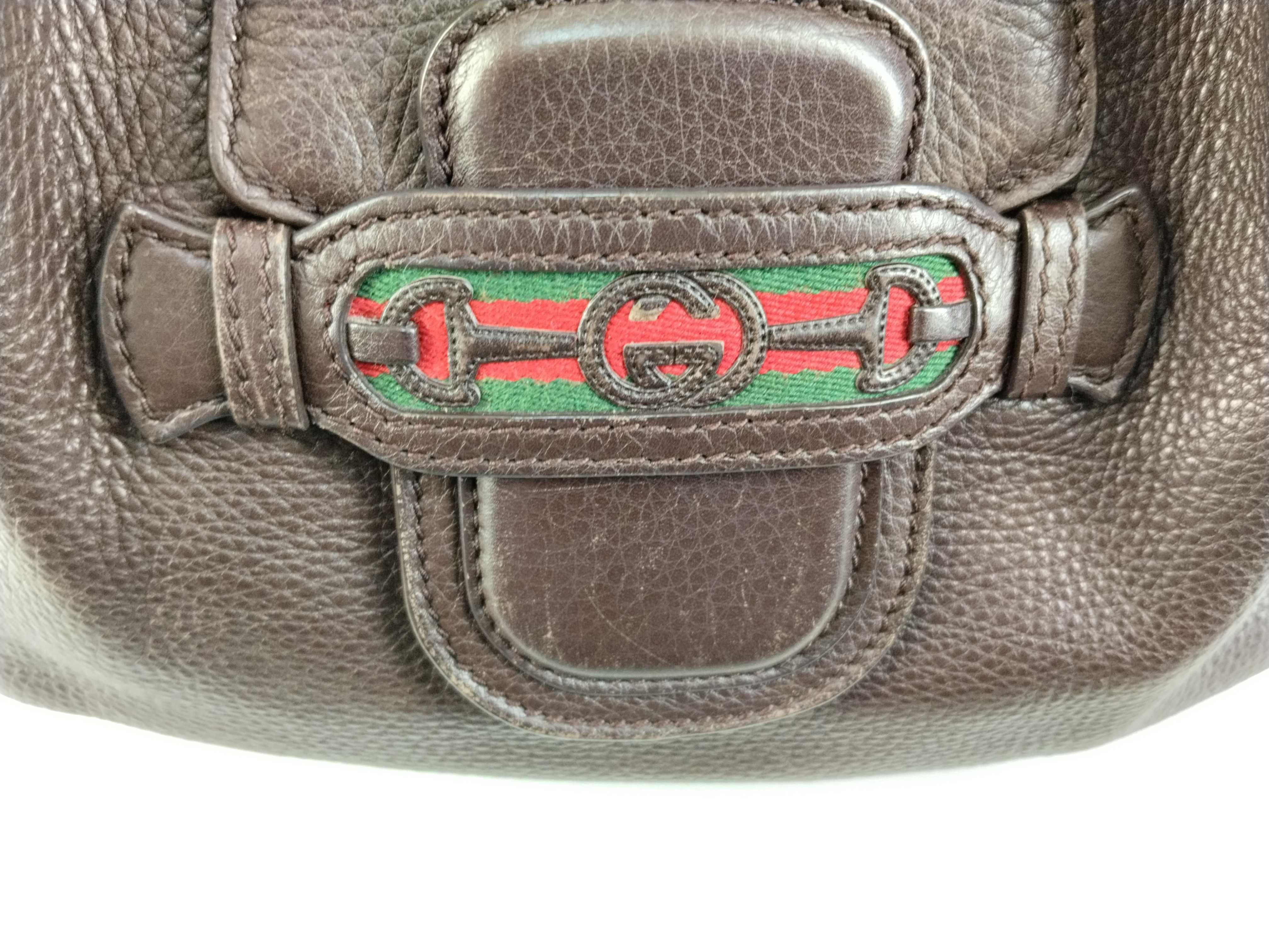 Leather Horsebit Shoulder Bag — view 10