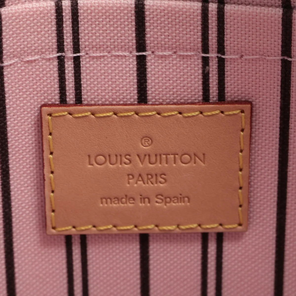 Monogram Neverfull MM M50366 GI0126 Brown x Pink Pouch (Pouch only) — view 4