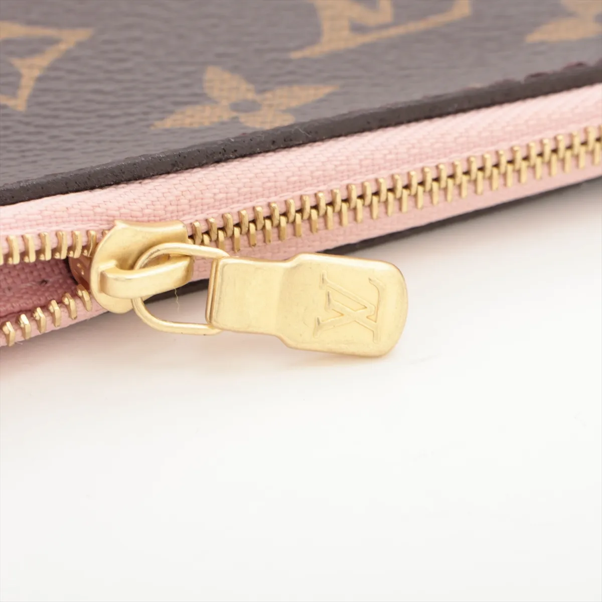 Monogram Neverfull MM M50366 GI0126 Brown x Pink Pouch (Pouch only) — view 5