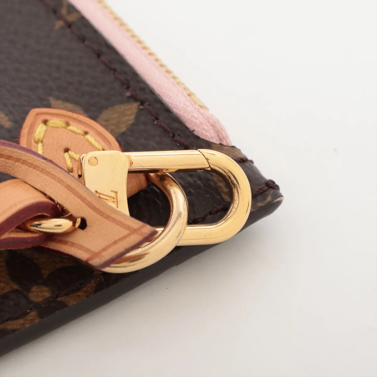 Monogram Neverfull MM M50366 GI0126 Brown x Pink Pouch (Pouch only) — view 7
