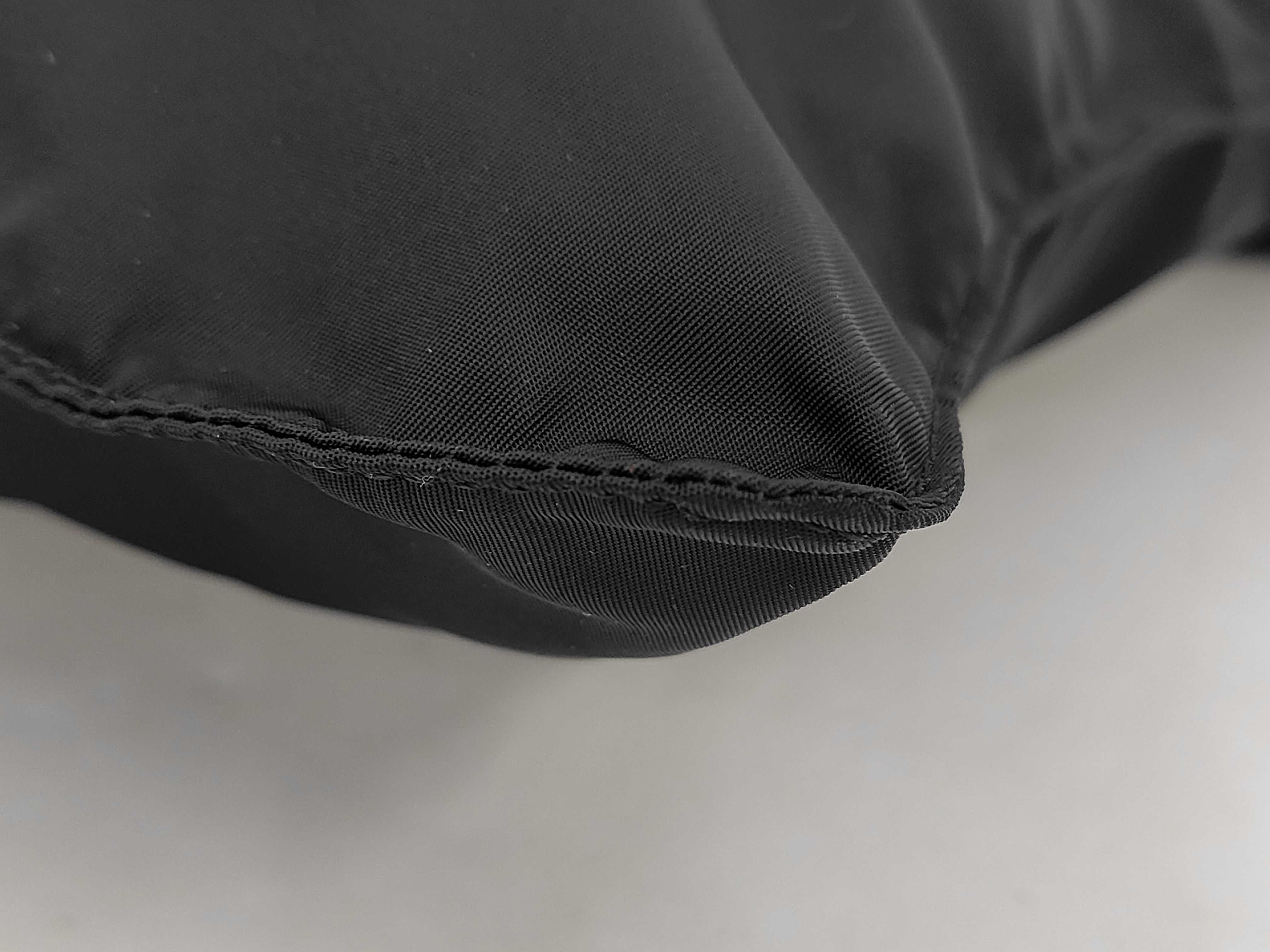 B7338 Black Triangle Logo Shoulder Bag — view 7