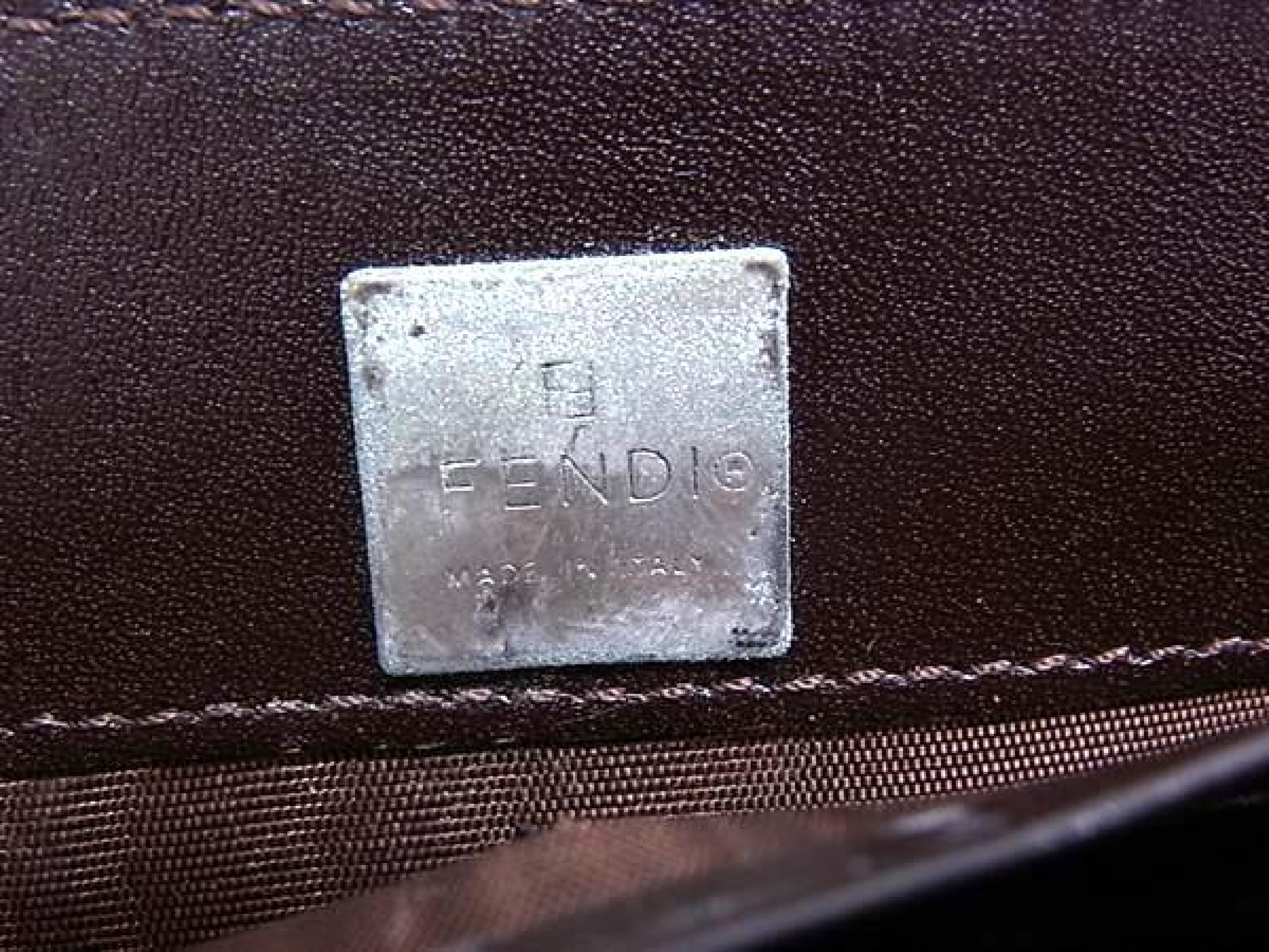 Zucca pattern canvas round zipper long wallet, billfold, coin purse, card slots, brown, HE1624 wallet — view 5