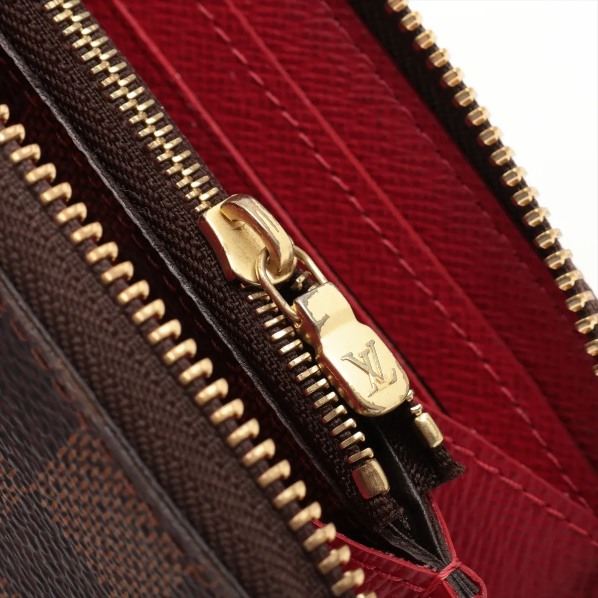 Damier Portefeuille Clemence N60534 SD4126 Threes Round Zip Wallet — view 10