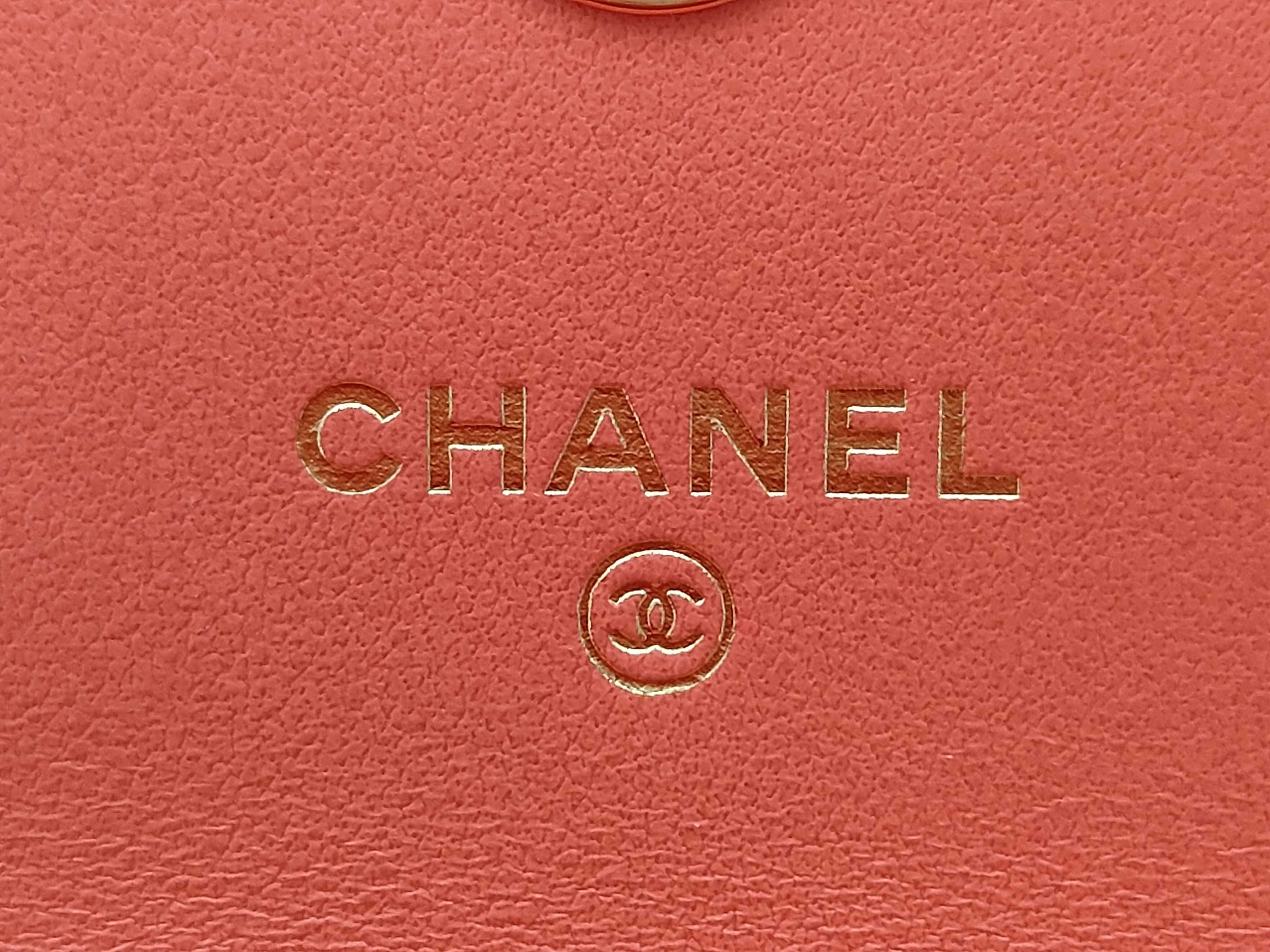 Matelassé Mini Chain Shoulder Bag, Caviar Leather, Red, Gold Hardware, with Charm — view 10