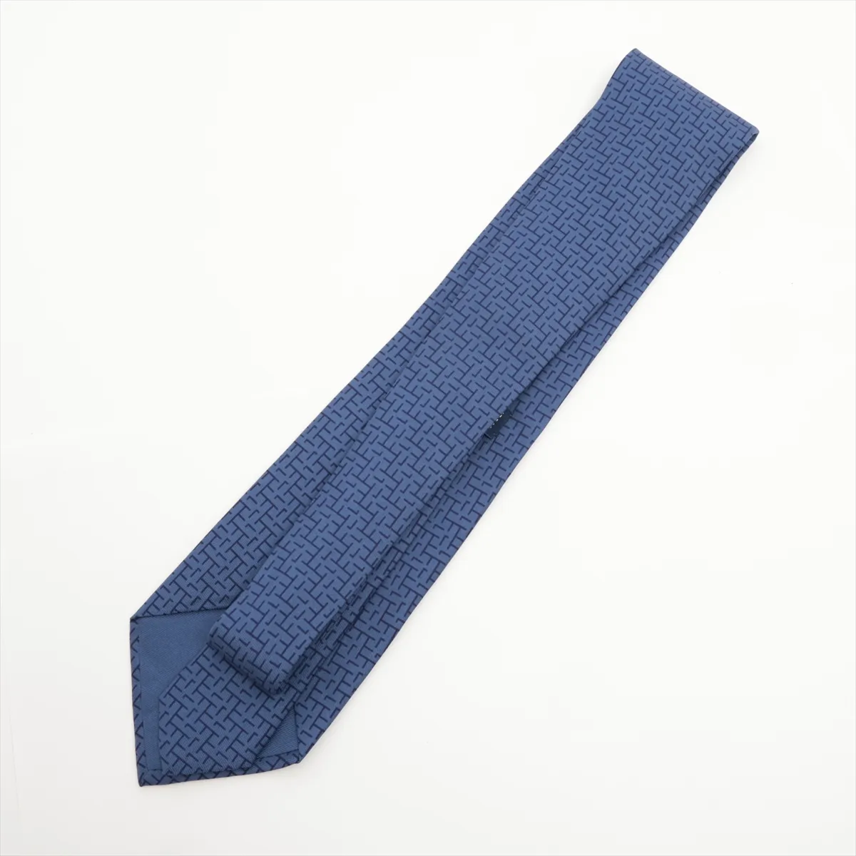 tie, silk, blue, — view 2