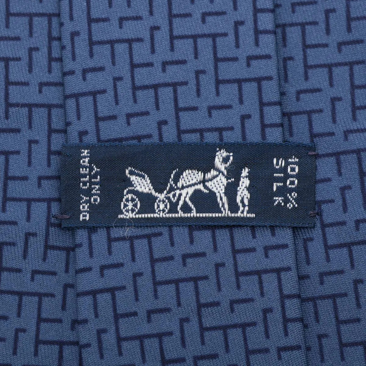tie, silk, blue, — view 3