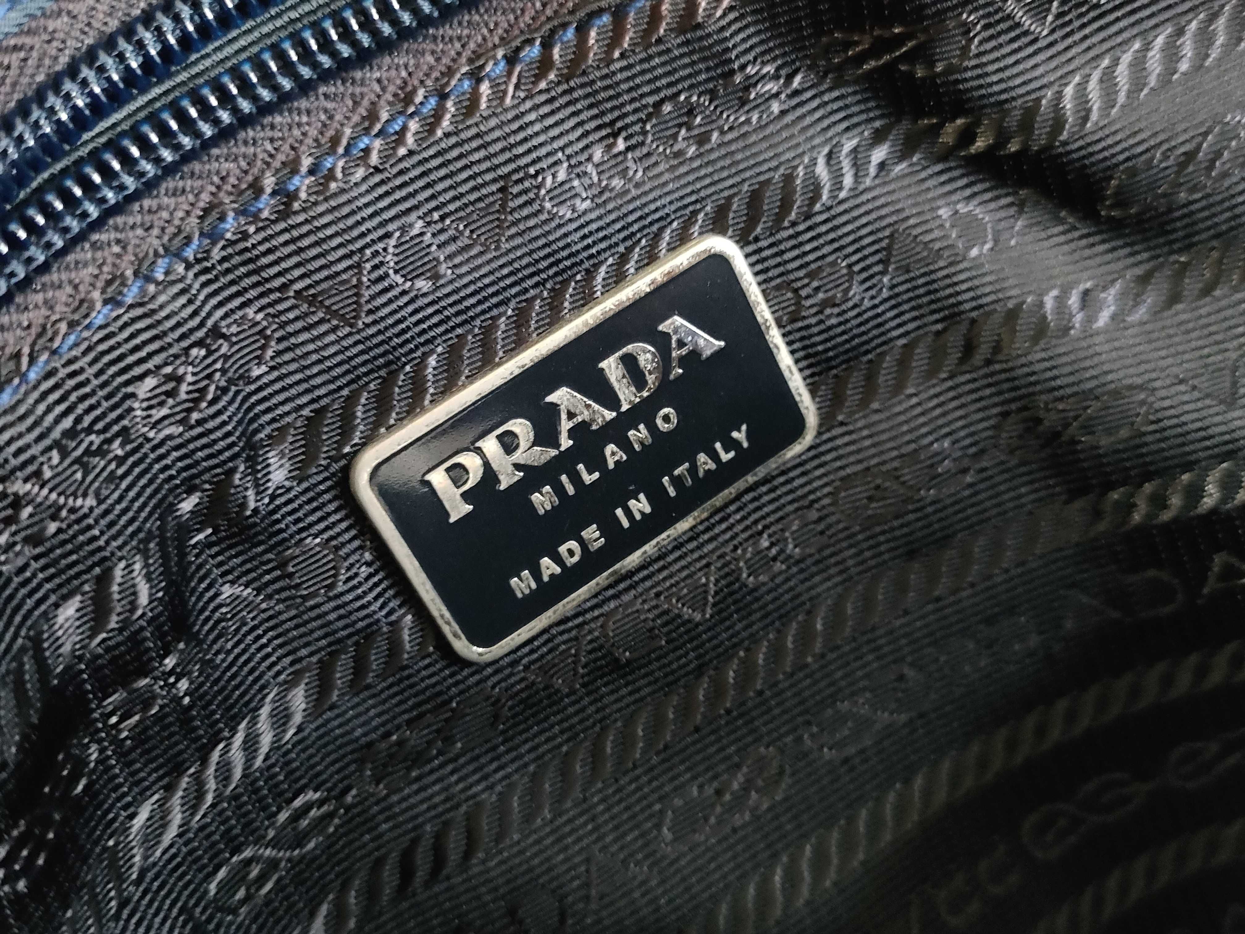 Nylon Prada Triangle Logo Nylon Tote Bag — view 12