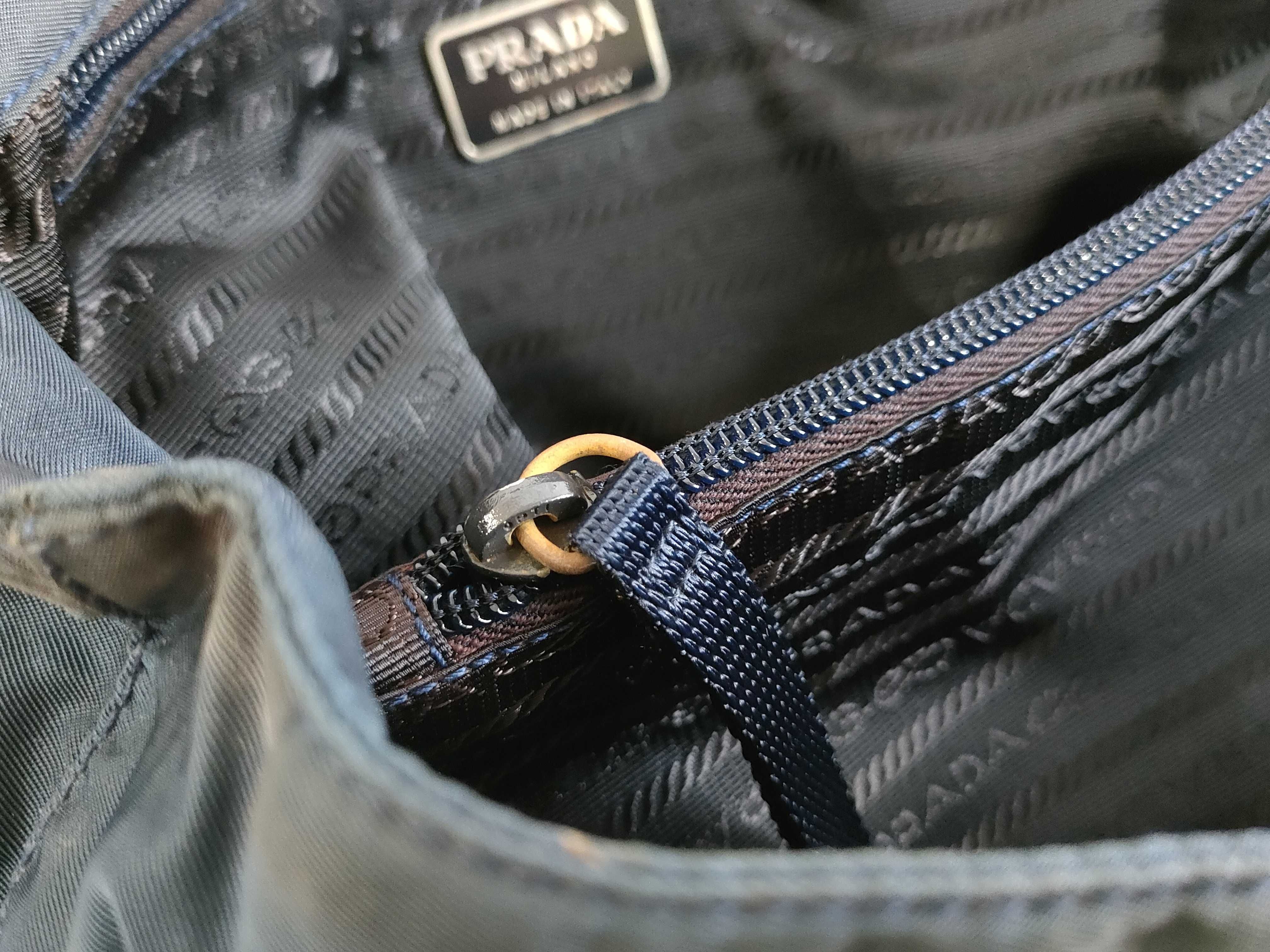 Nylon Prada Triangle Logo Nylon Tote Bag — view 13