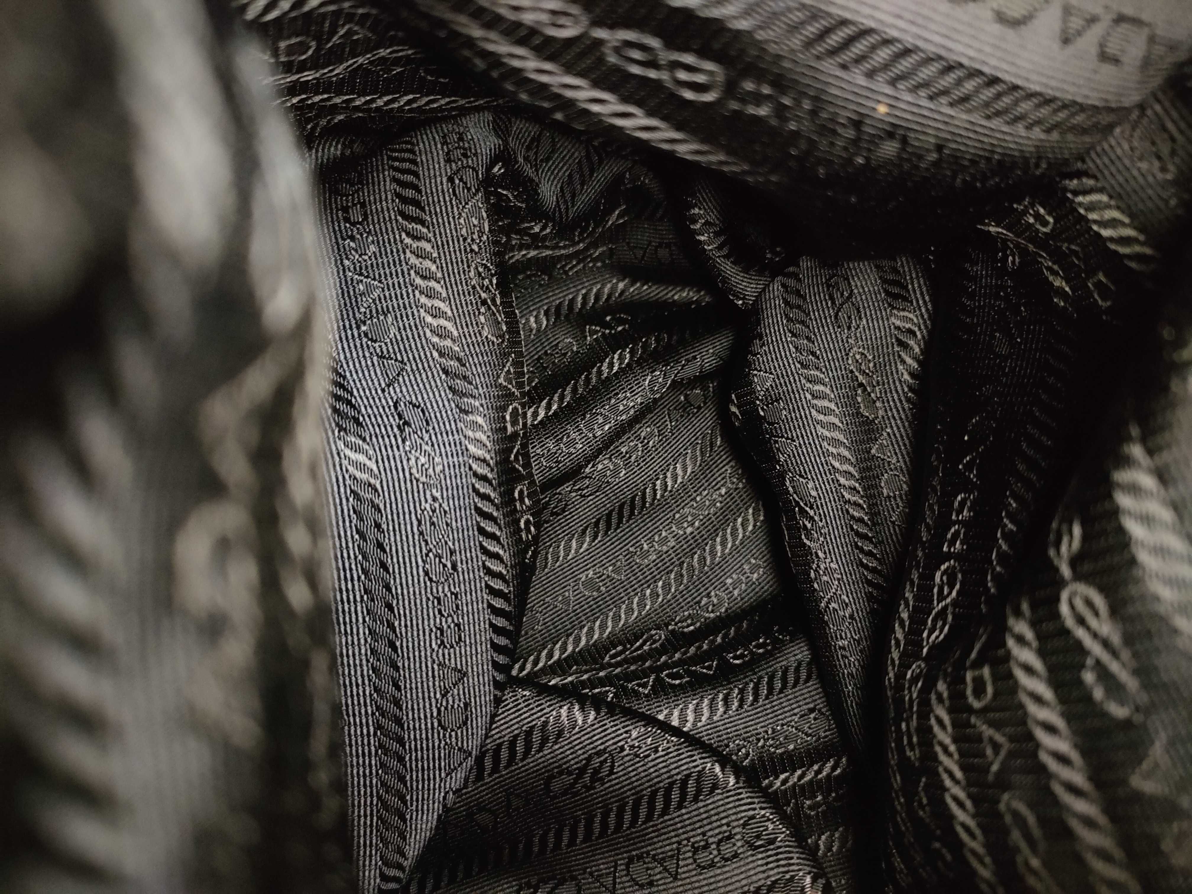 Nylon Prada Triangle Logo Nylon Tote Bag — view 14