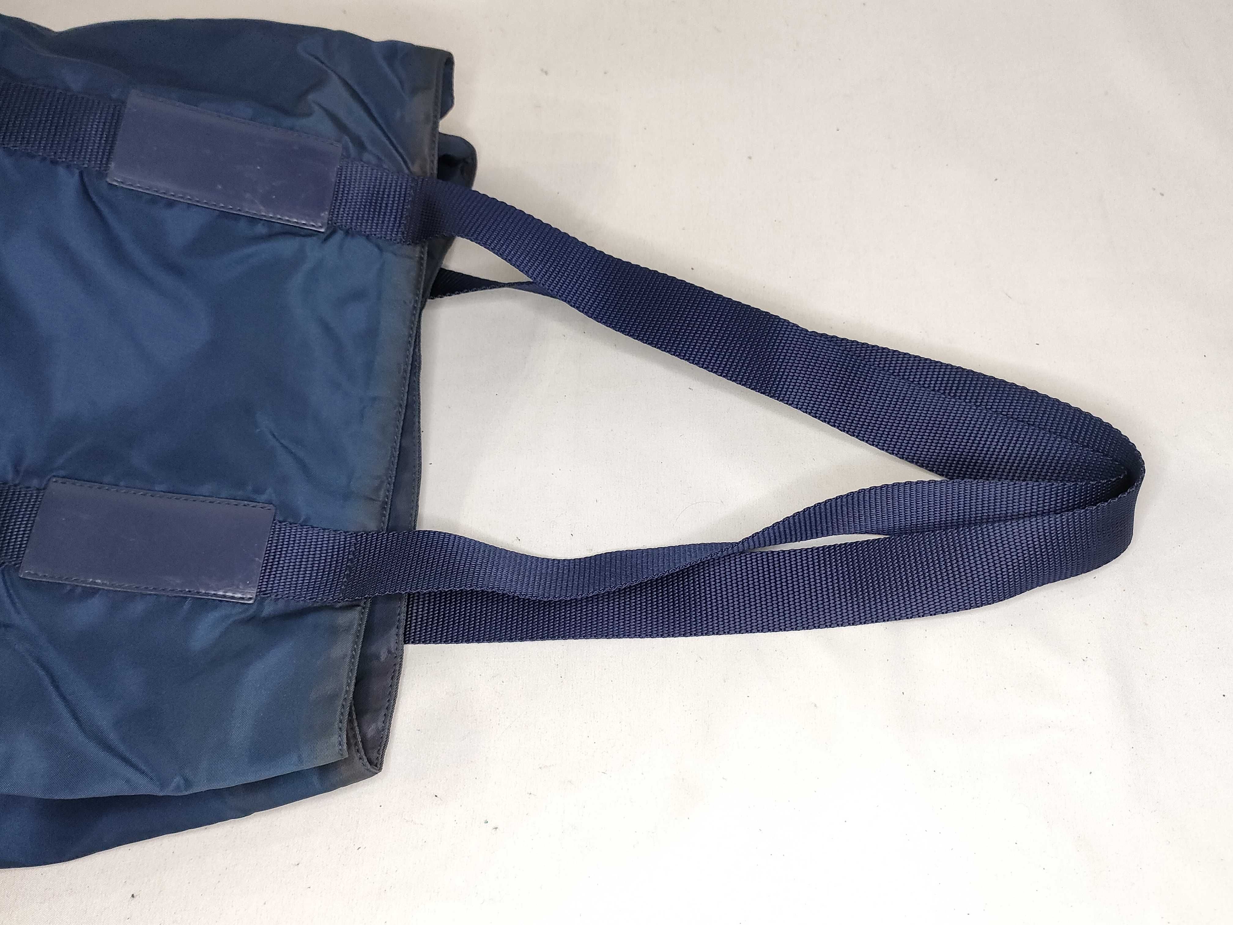 Nylon Prada Triangle Logo Nylon Tote Bag — view 3