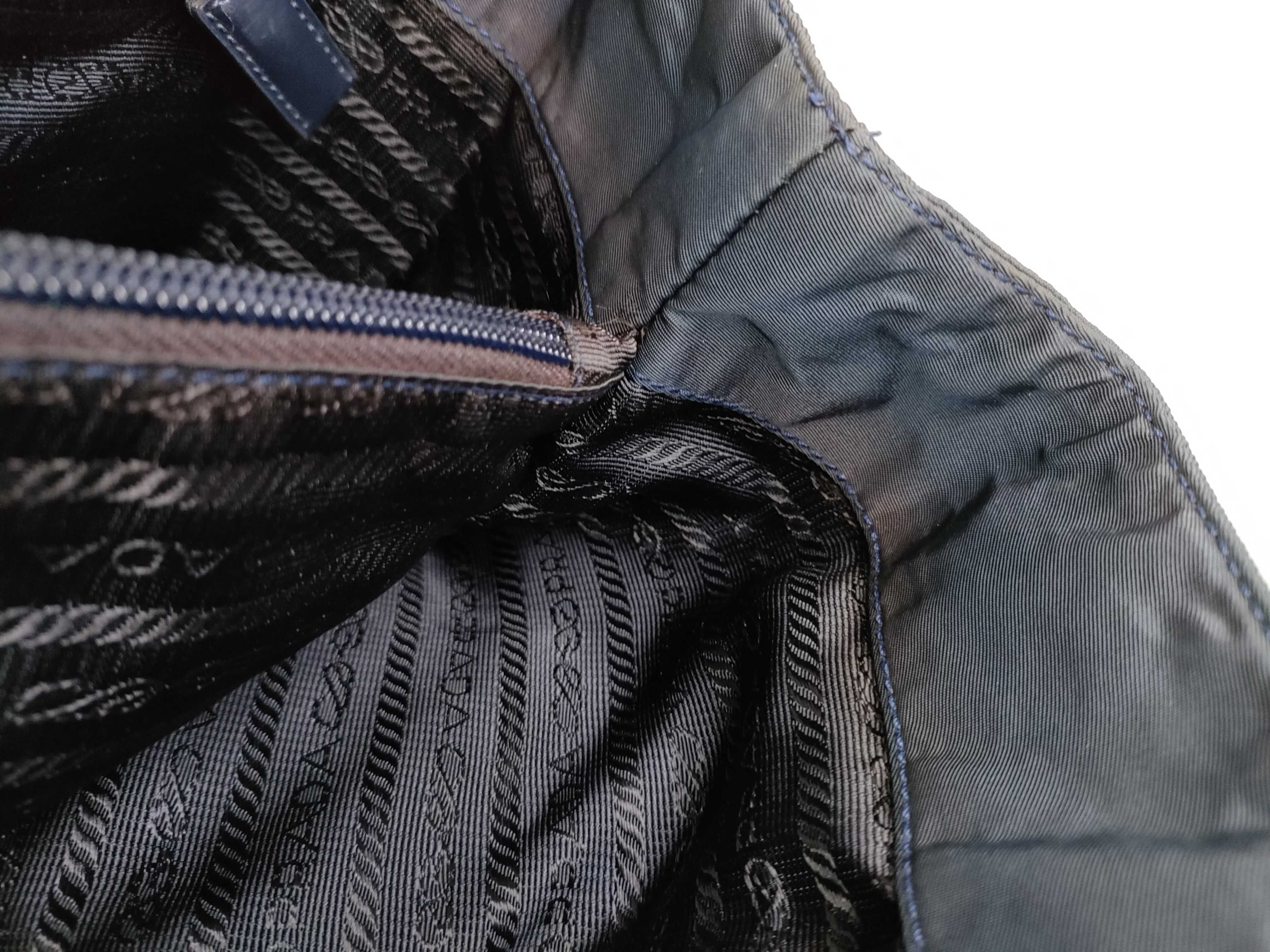 Nylon Prada Triangle Logo Nylon Tote Bag — view 9