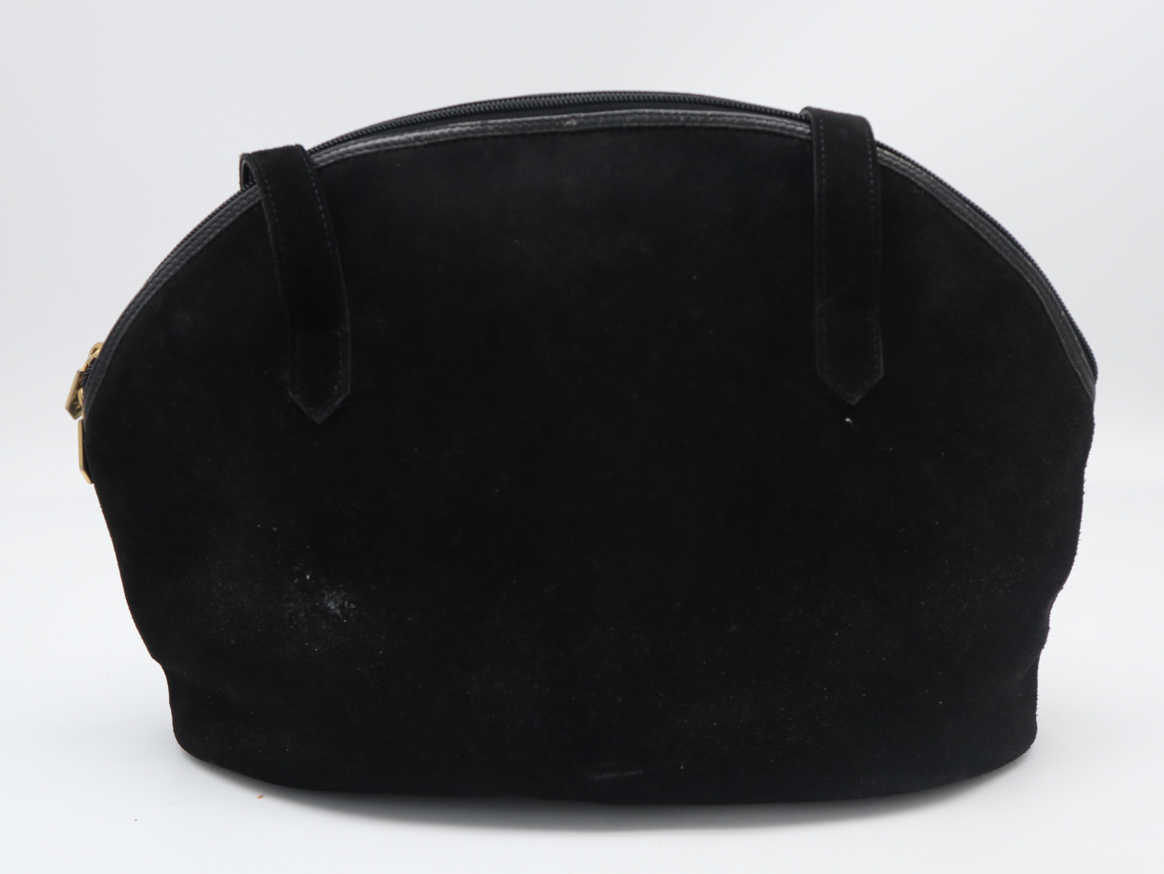 Suede YSL Tote Bag Black Tote Bag — view 2
