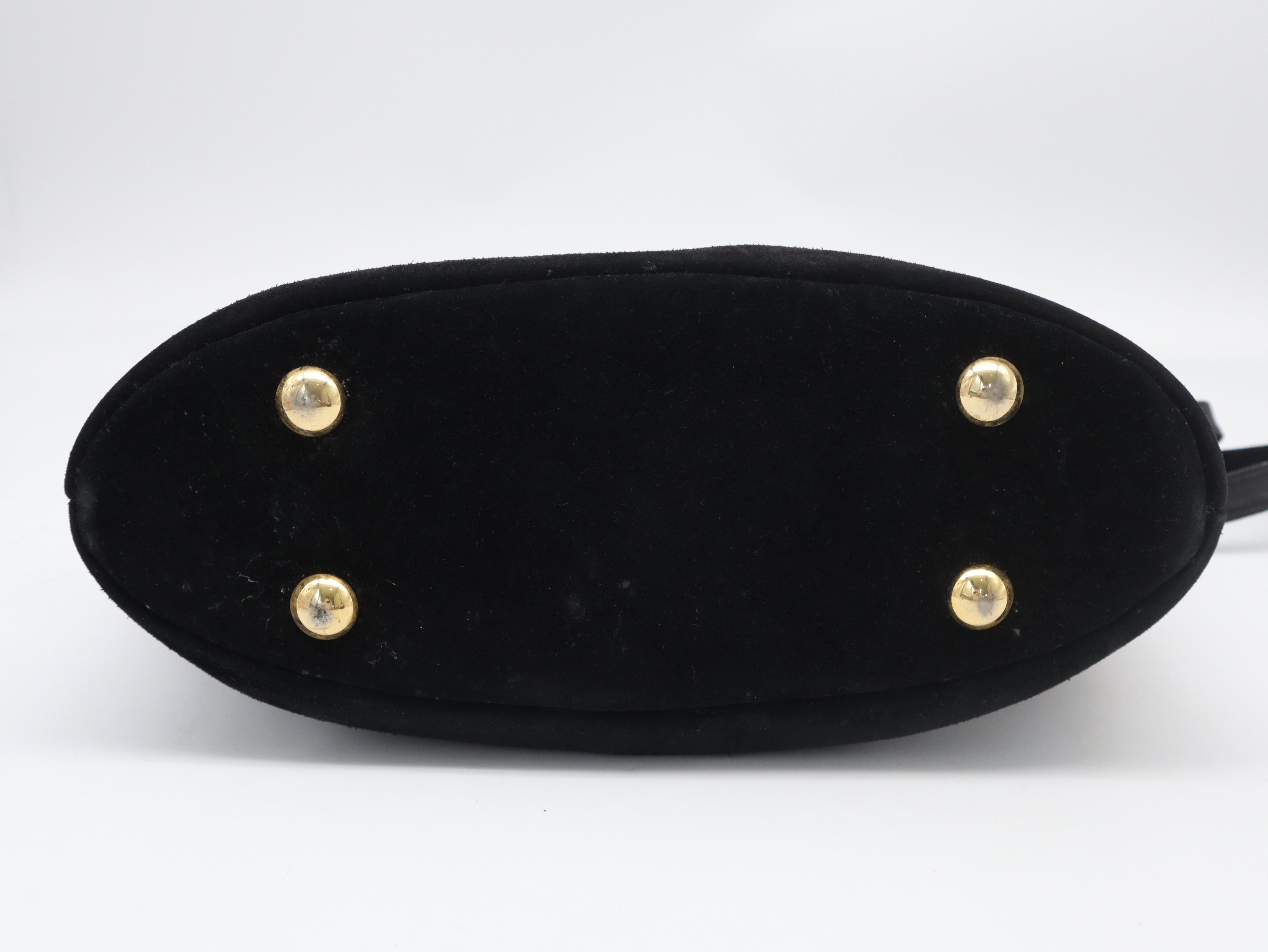 Suede YSL Tote Bag Black Tote Bag — view 5