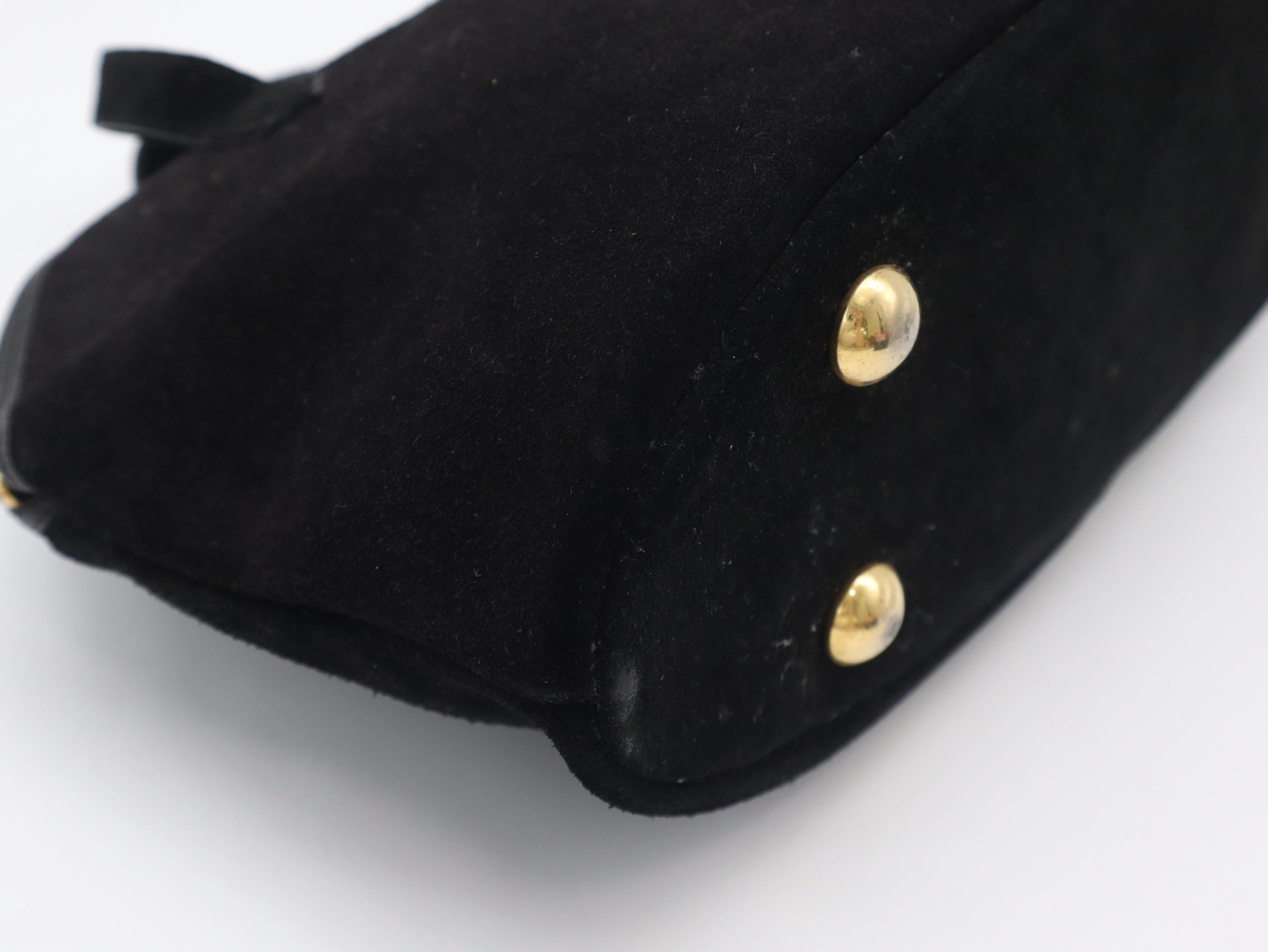 Suede YSL Tote Bag Black Tote Bag — view 9