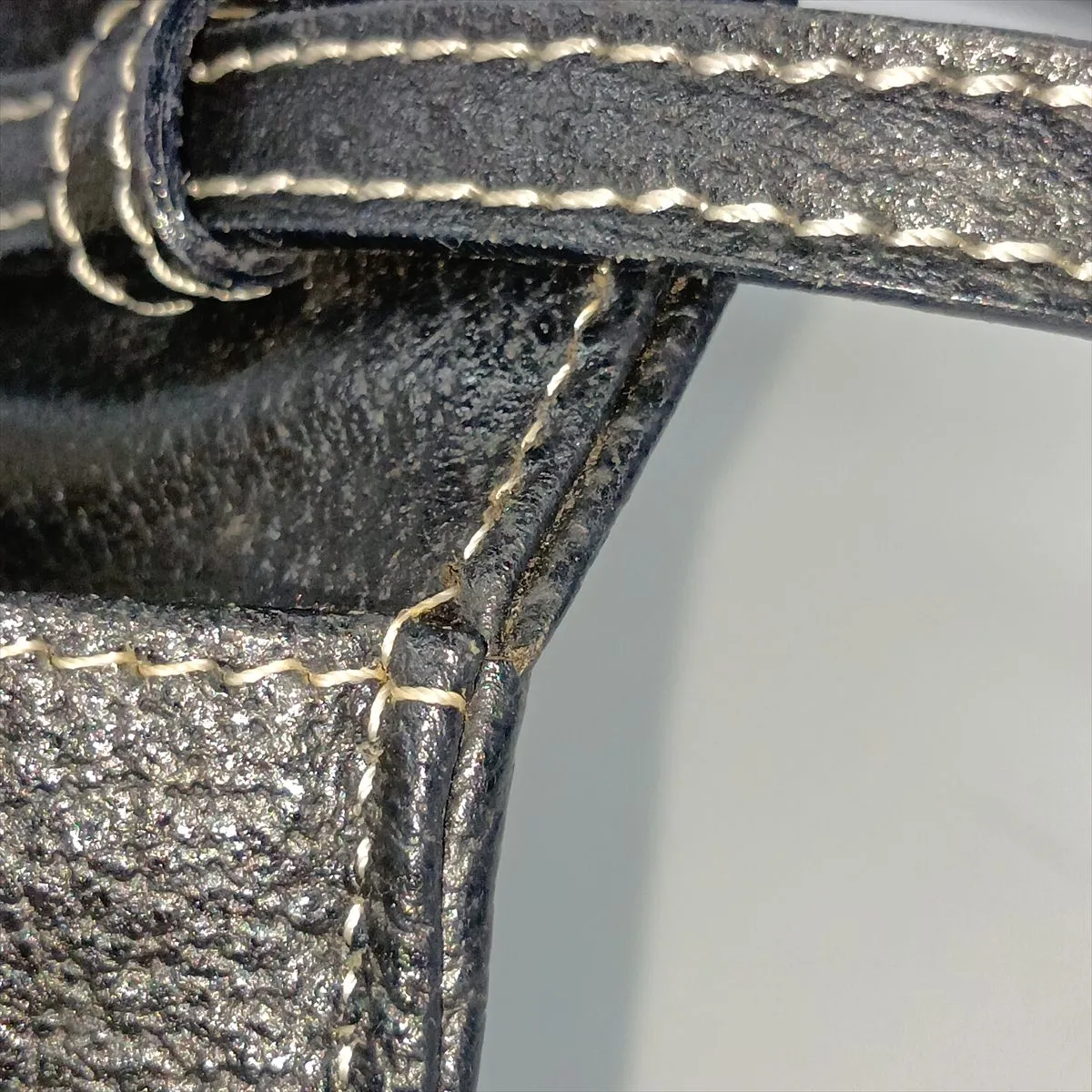 Mamma Bucket Leather Shoulder Bag, Black — view 13