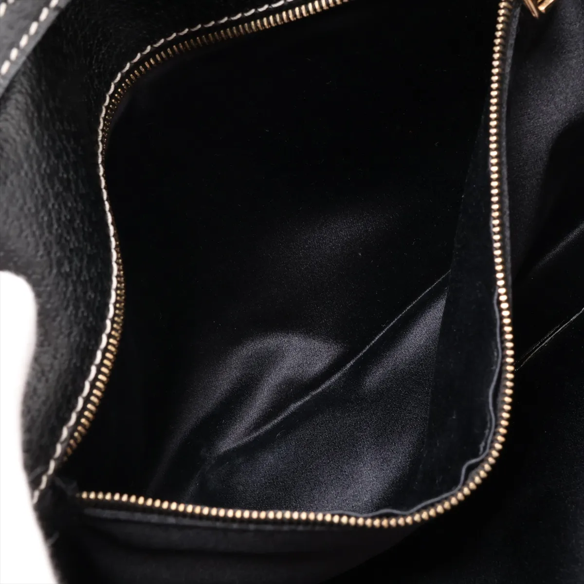 Mamma Bucket Leather Shoulder Bag, Black — view 7