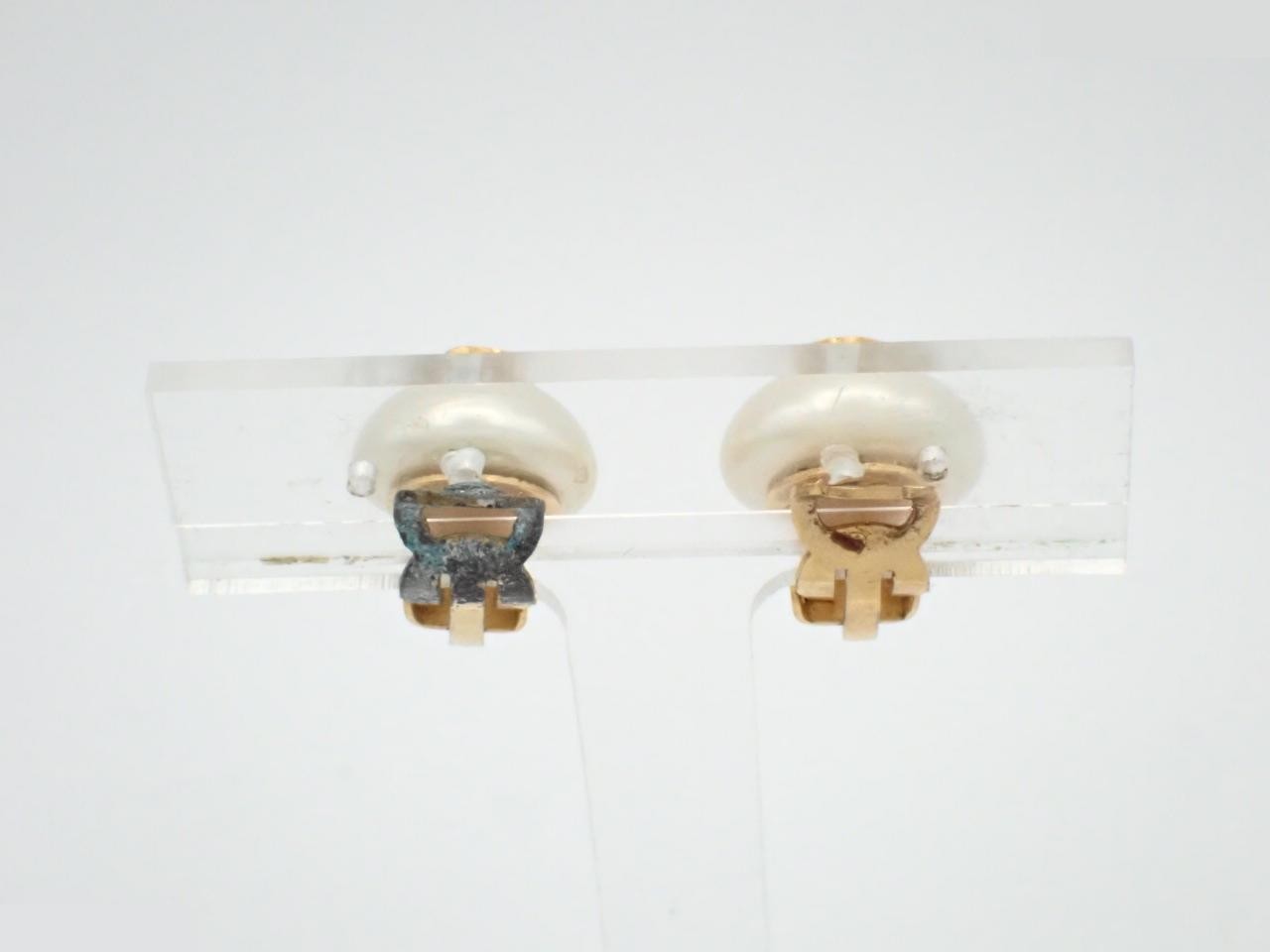 Coco Mark Pearl Earrings — view 2