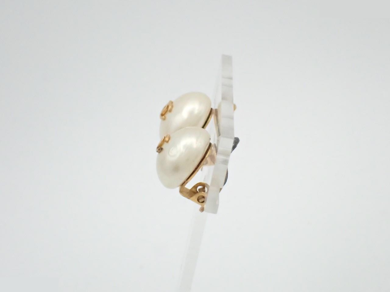 Coco Mark Pearl Earrings — view 3