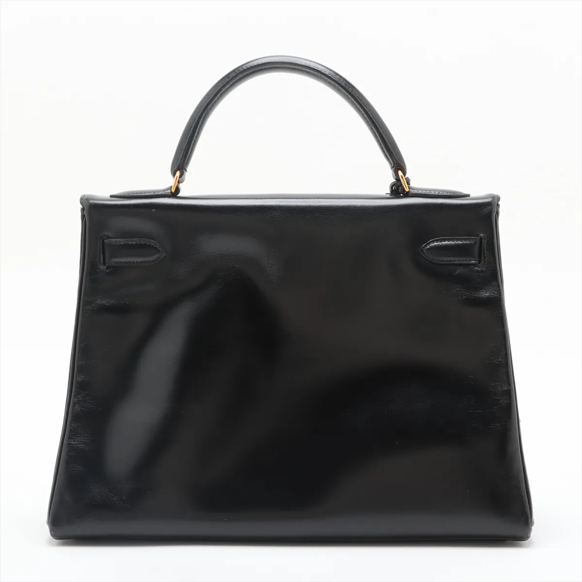 [Individually wrapped] Hermes Kelly 32 Le Tourne Box Calf Black Gold Hardware R:1988 — view 2