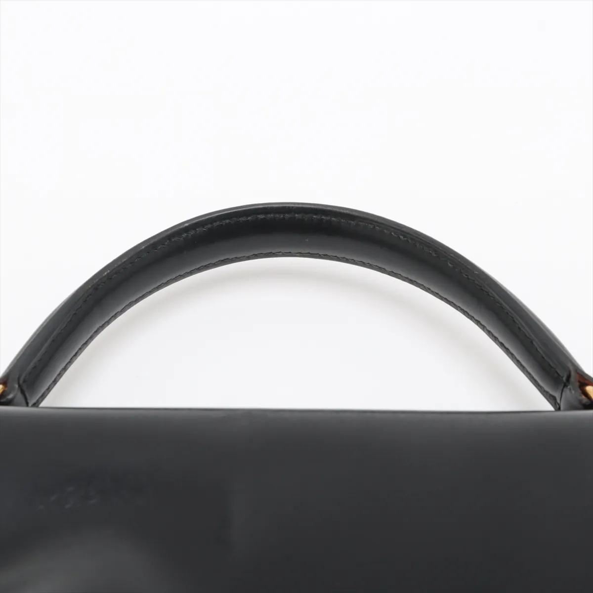 [Individually wrapped] Hermes Kelly 32 Le Tourne Box Calf Black Gold Hardware R:1988 — view 6