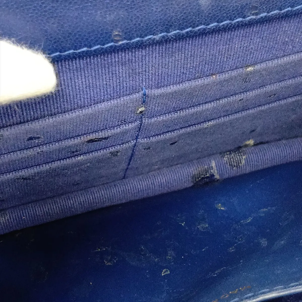 19 Lambskin Chain Wallet Blue Gold Hardware GA5ULLEC Random Plate — view 13