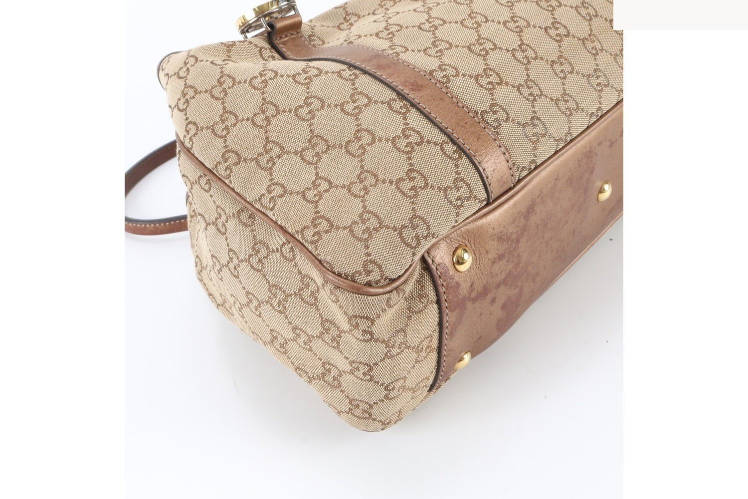 GG Canvas GG Twins 232957 Leather Tote Bag — view 5