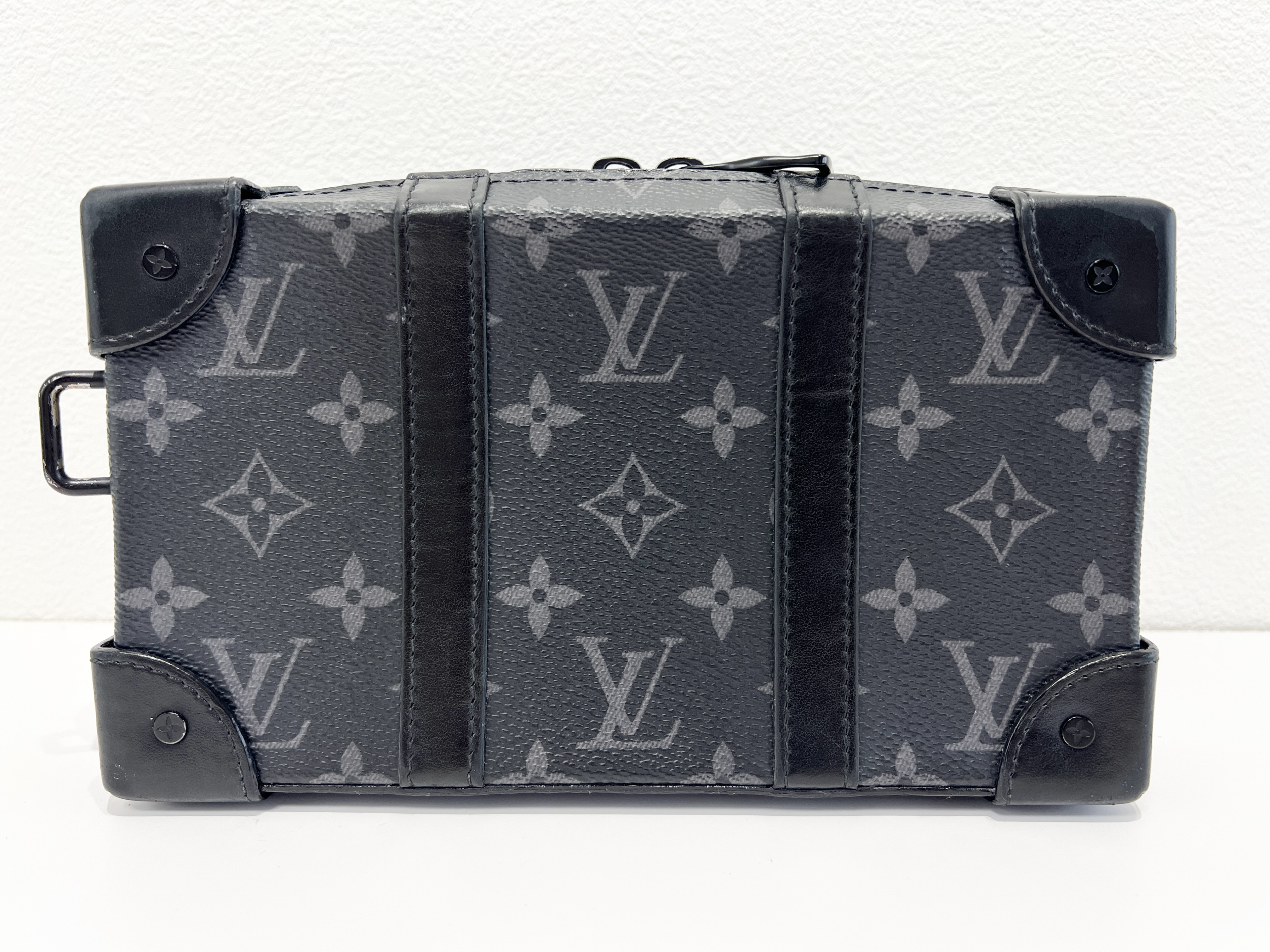 Monogram Eclipse Soft Trunk Shoulder Wallet Leather Shoulder Bag — view 2