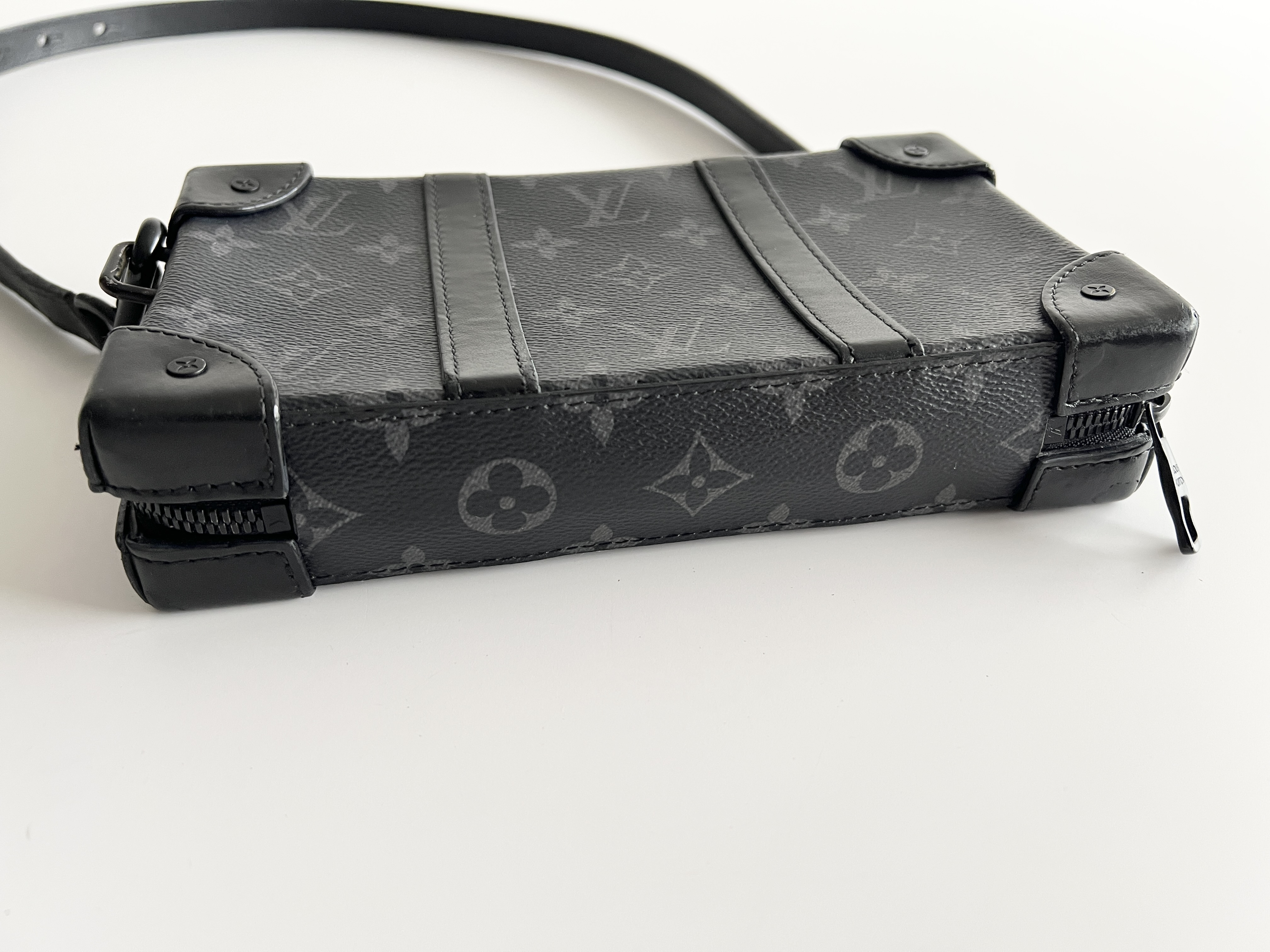 Monogram Eclipse Soft Trunk Shoulder Wallet Leather Shoulder Bag — view 14