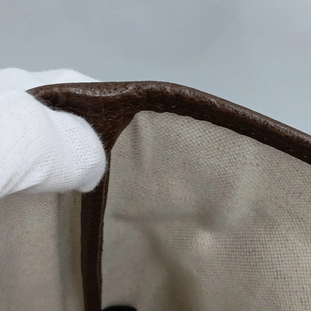 GG Supreme PVC x Leather Tote Bag, Beige x Brown, 765043 — view 11