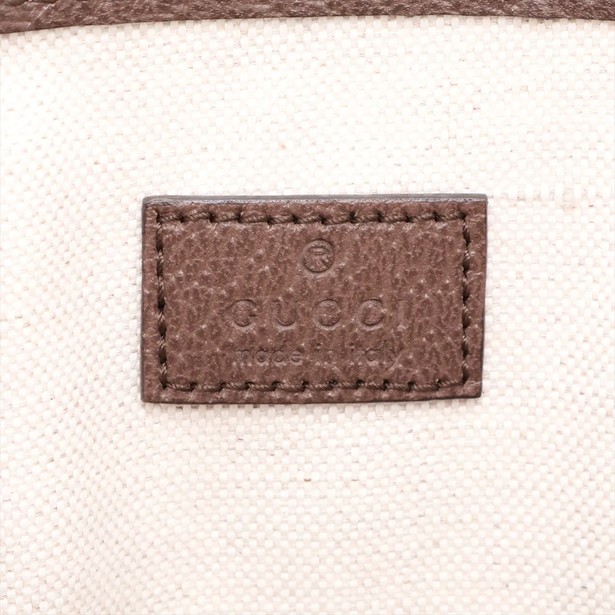 GG Supreme PVC x Leather Tote Bag, Beige x Brown, 765043 — view 8