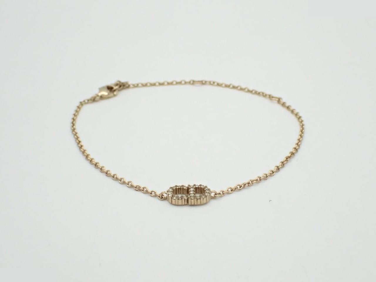 bracelet, gold, rhinestones, wrist size approximately 16.5-22cm