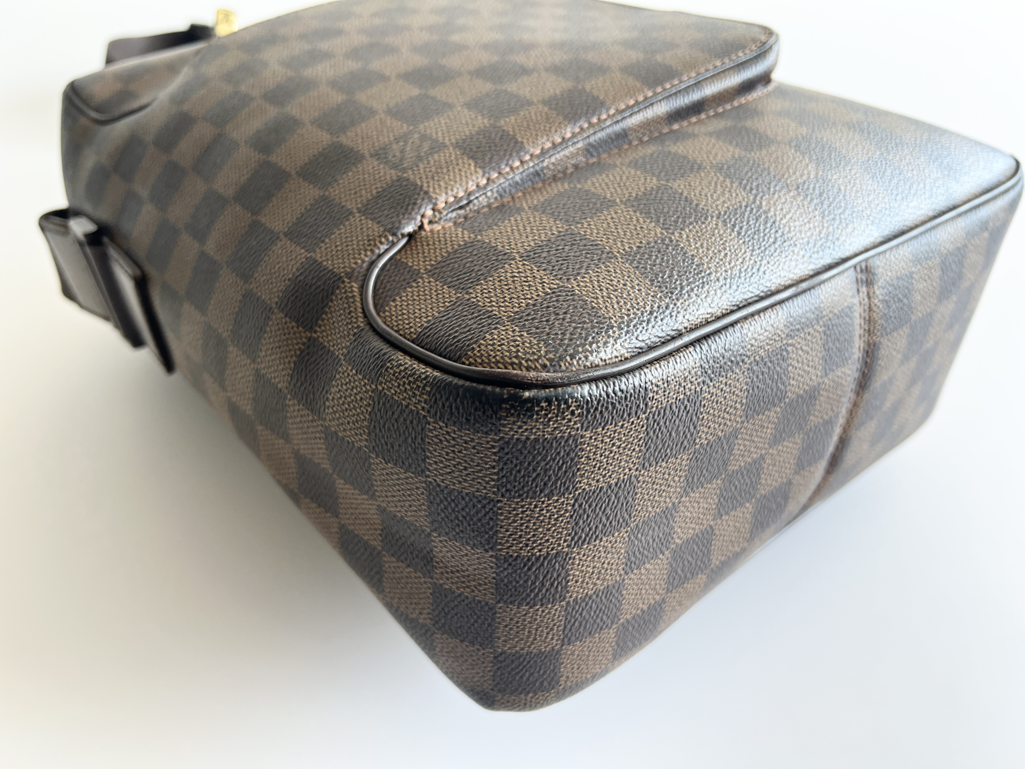 Damier Olaf MM Leather One Shoulder Bag — view 13