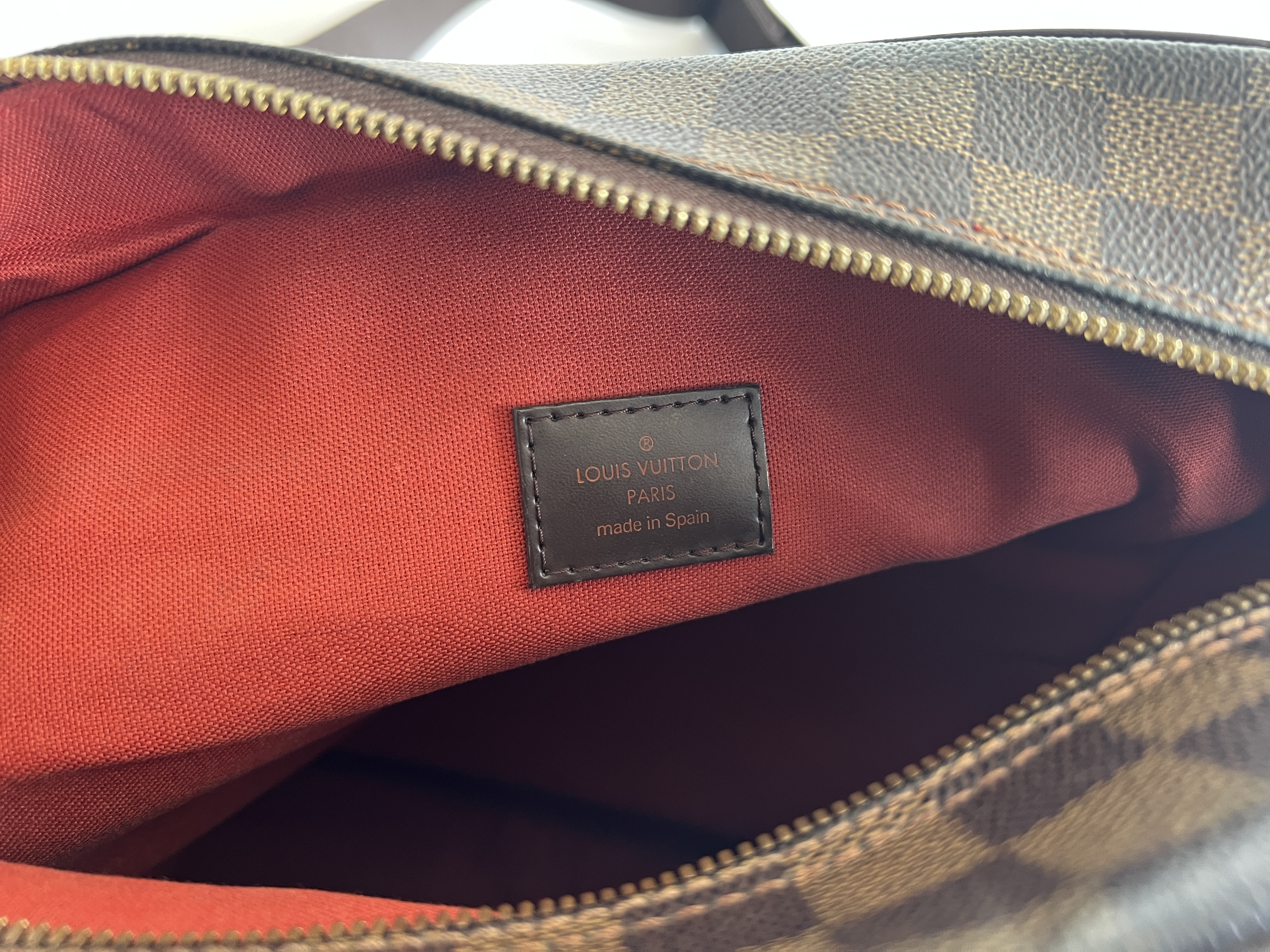 Damier Olaf MM Leather One Shoulder Bag — view 6