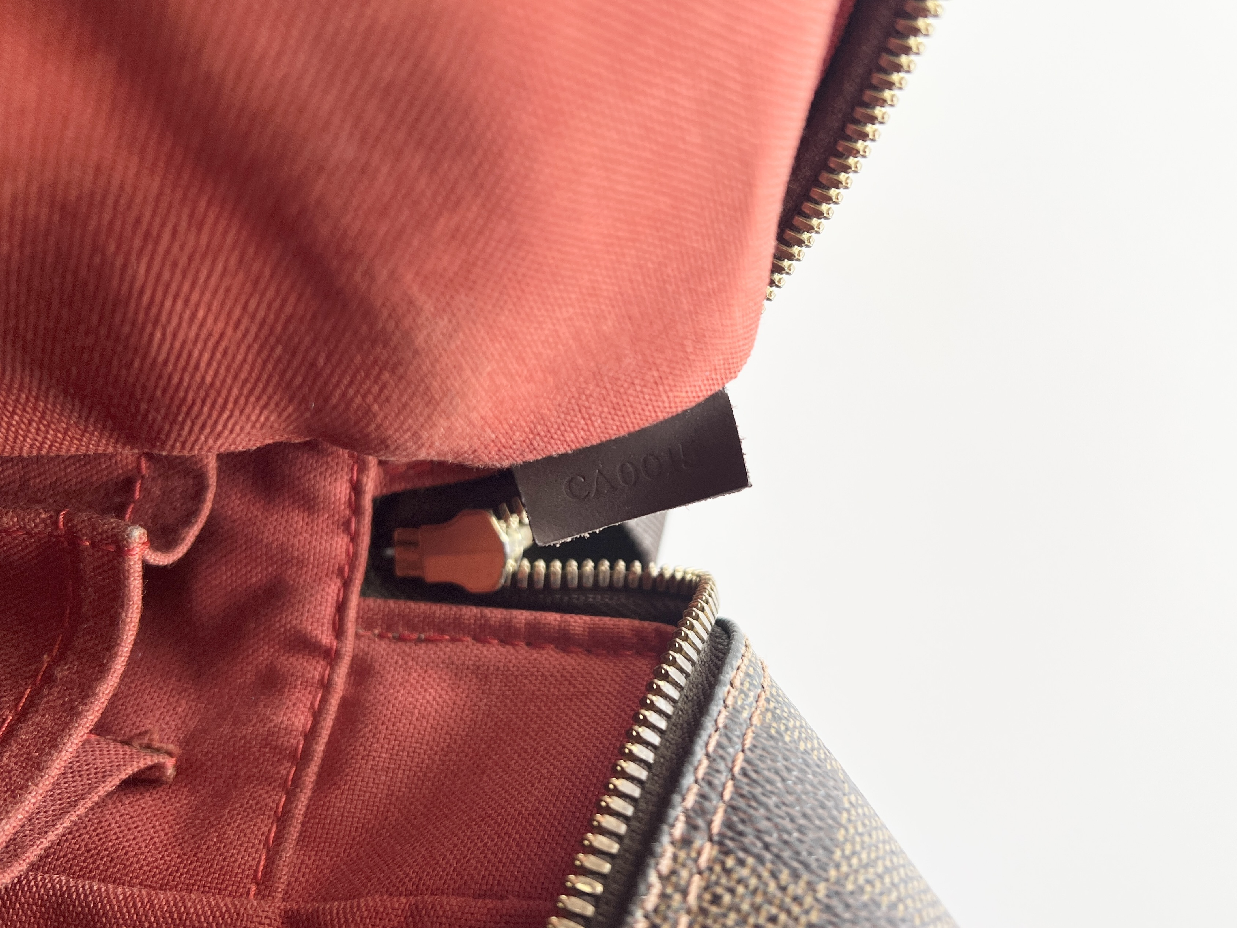 Damier Olaf MM Leather One Shoulder Bag — view 7