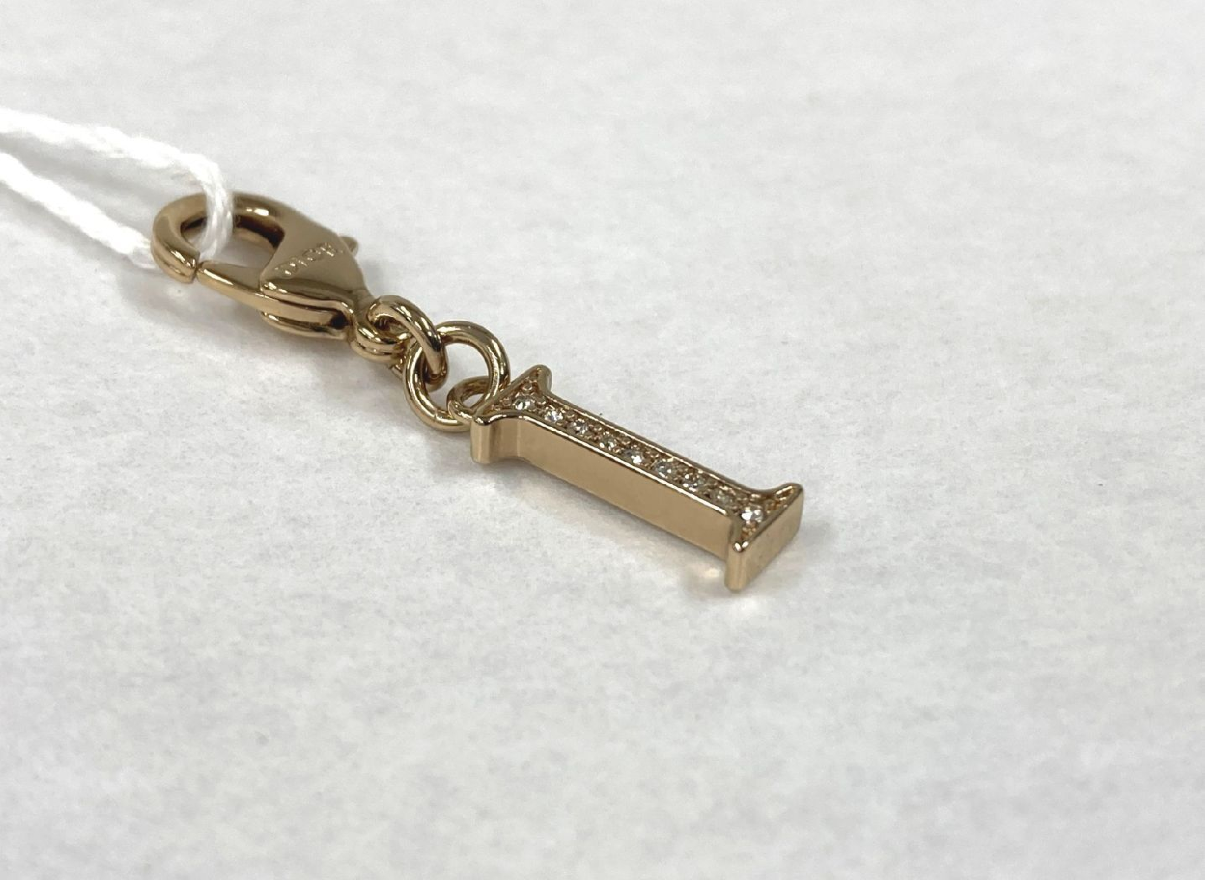 Rhinestone Initial Charm — view 2