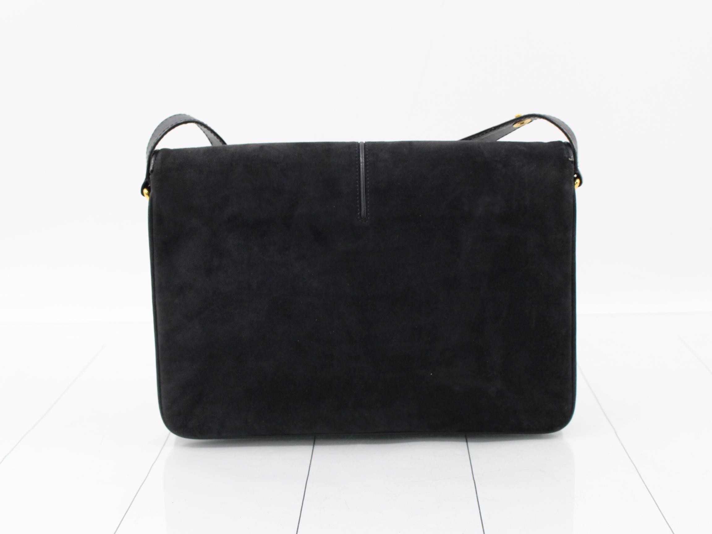 Horsebit Suede Shoulder Bag — view 2