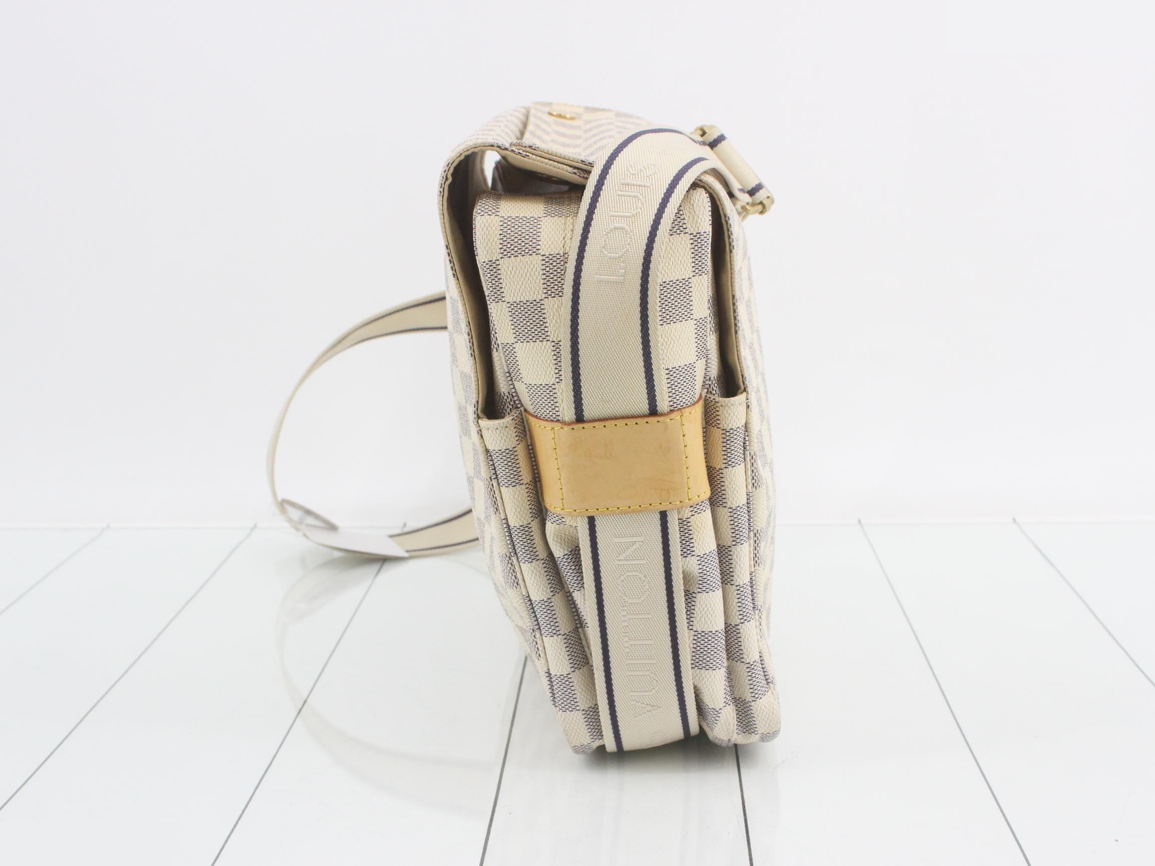 Damier Azur Naviglio Shoulder Bag — view 3