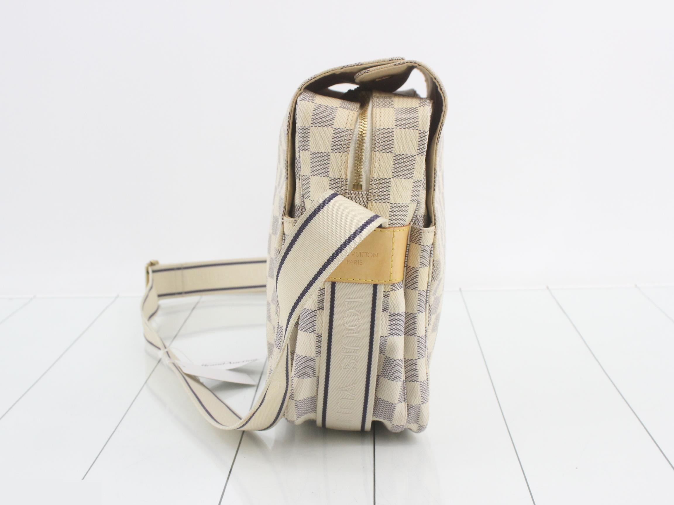 Damier Azur Naviglio Shoulder Bag — view 4