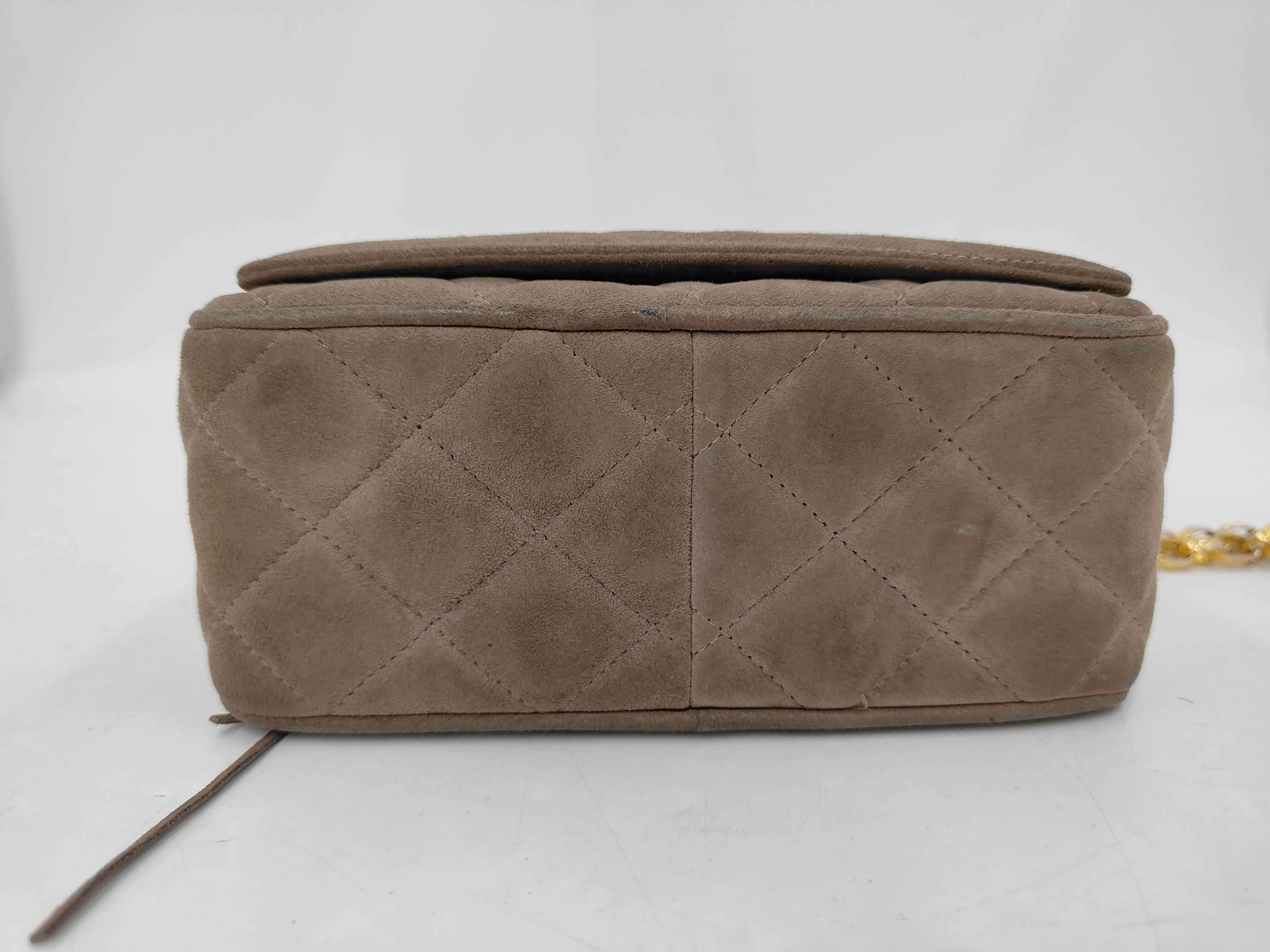 Coco Mark Fringe Chain Shoulder Bag, Suede, Brown GP Shoulder Bag — view 6