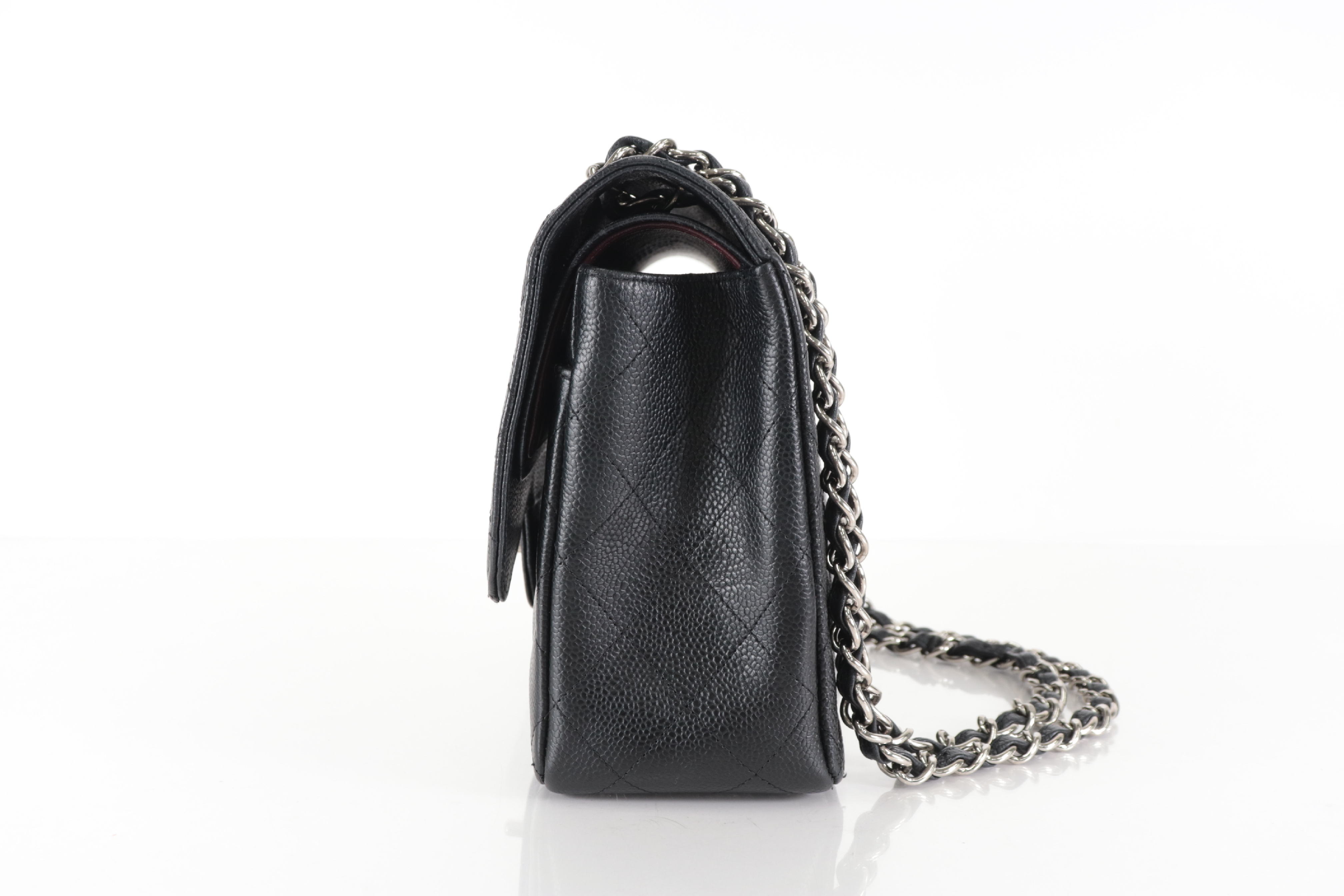 W-Flap 30 Lambskin Chain Shoulder Bag (Serial Number 24) — view 4